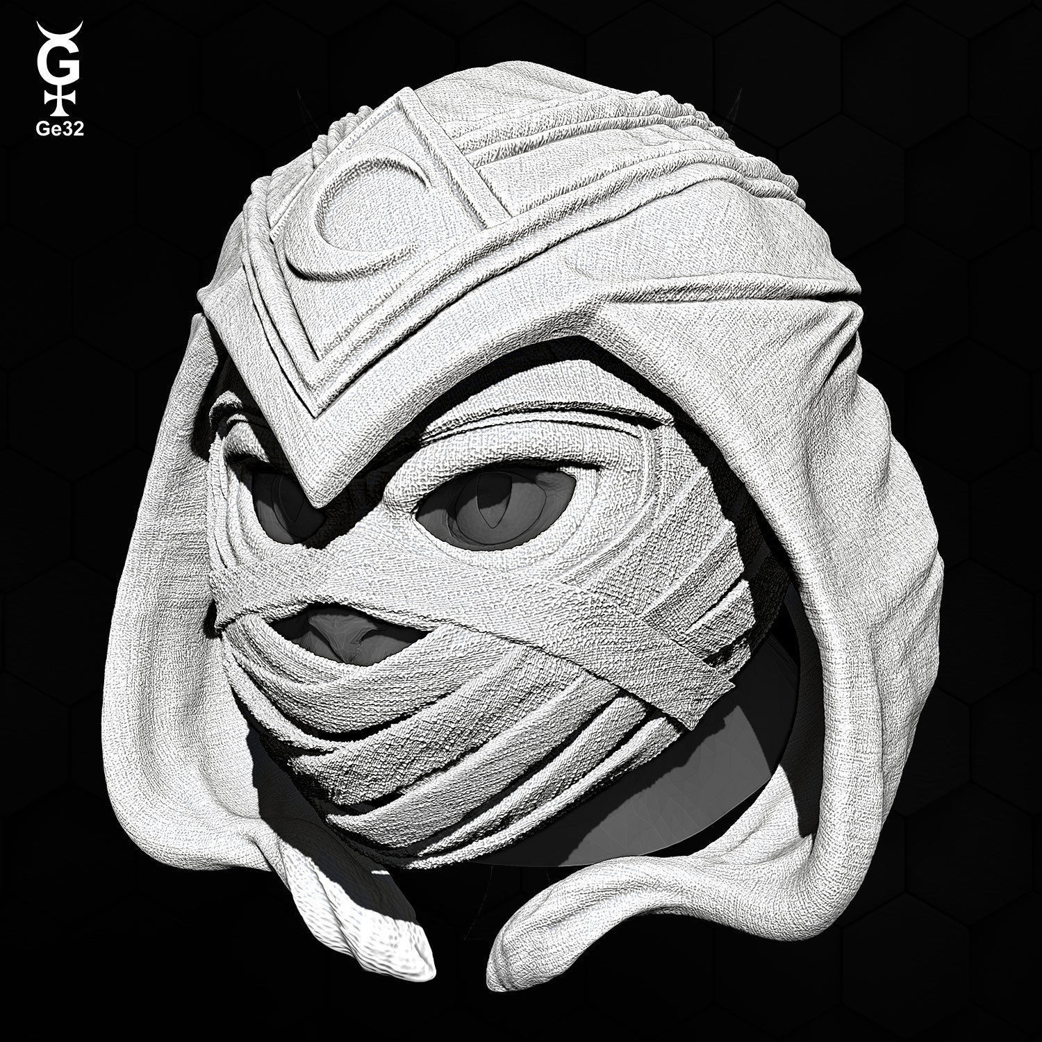 MOON KNIGHT CAT - MASK 3D print model_4