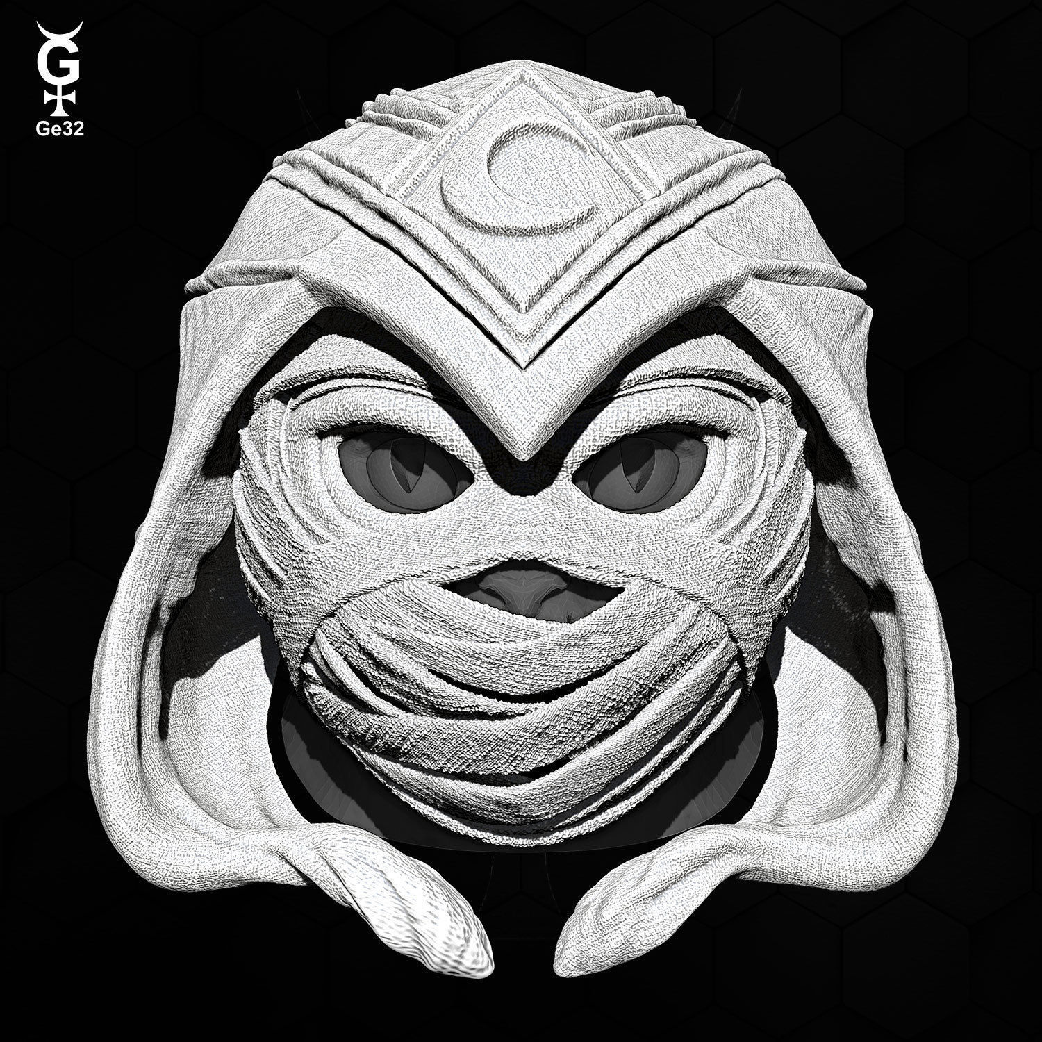MOON KNIGHT CAT - MASK 3D print model_3
