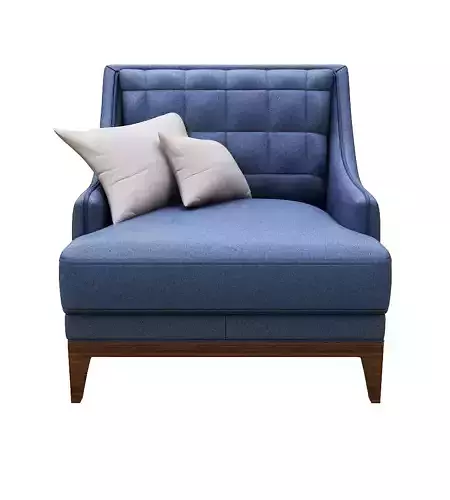 Armchair upholstered chair with pillows
