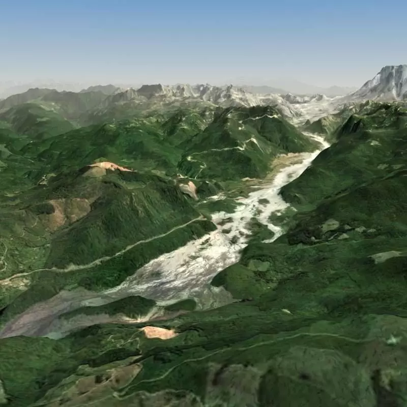 River Valley Terrain 3D model
