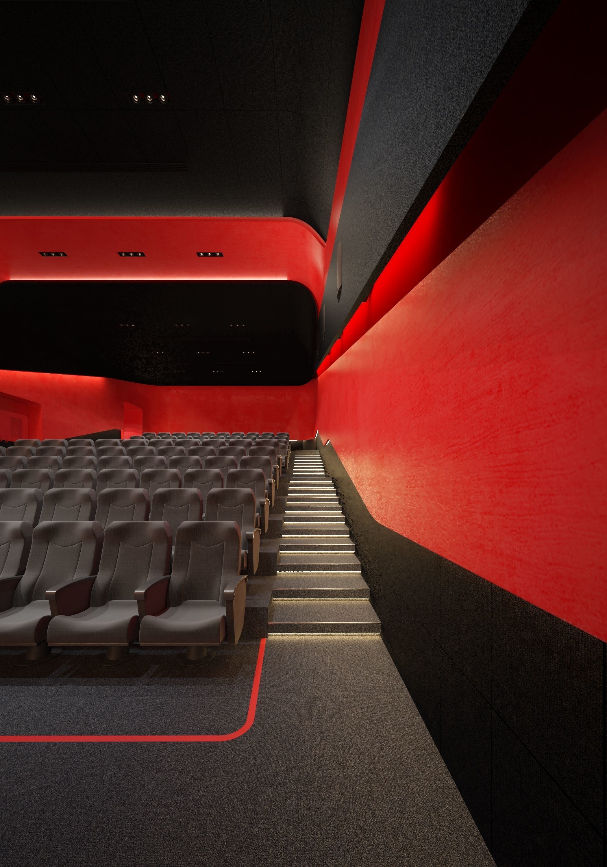CINEMA Interior Scene For 3Dsmax and Vray 3D model_3