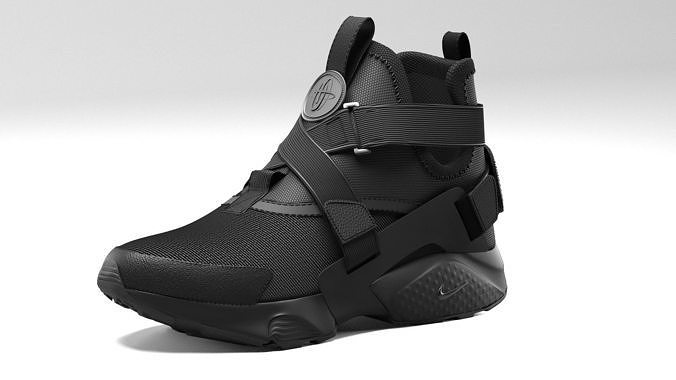 Nike Huarache City Triple Black 3D model