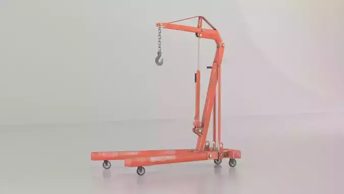 Lowpoly Manual Crane