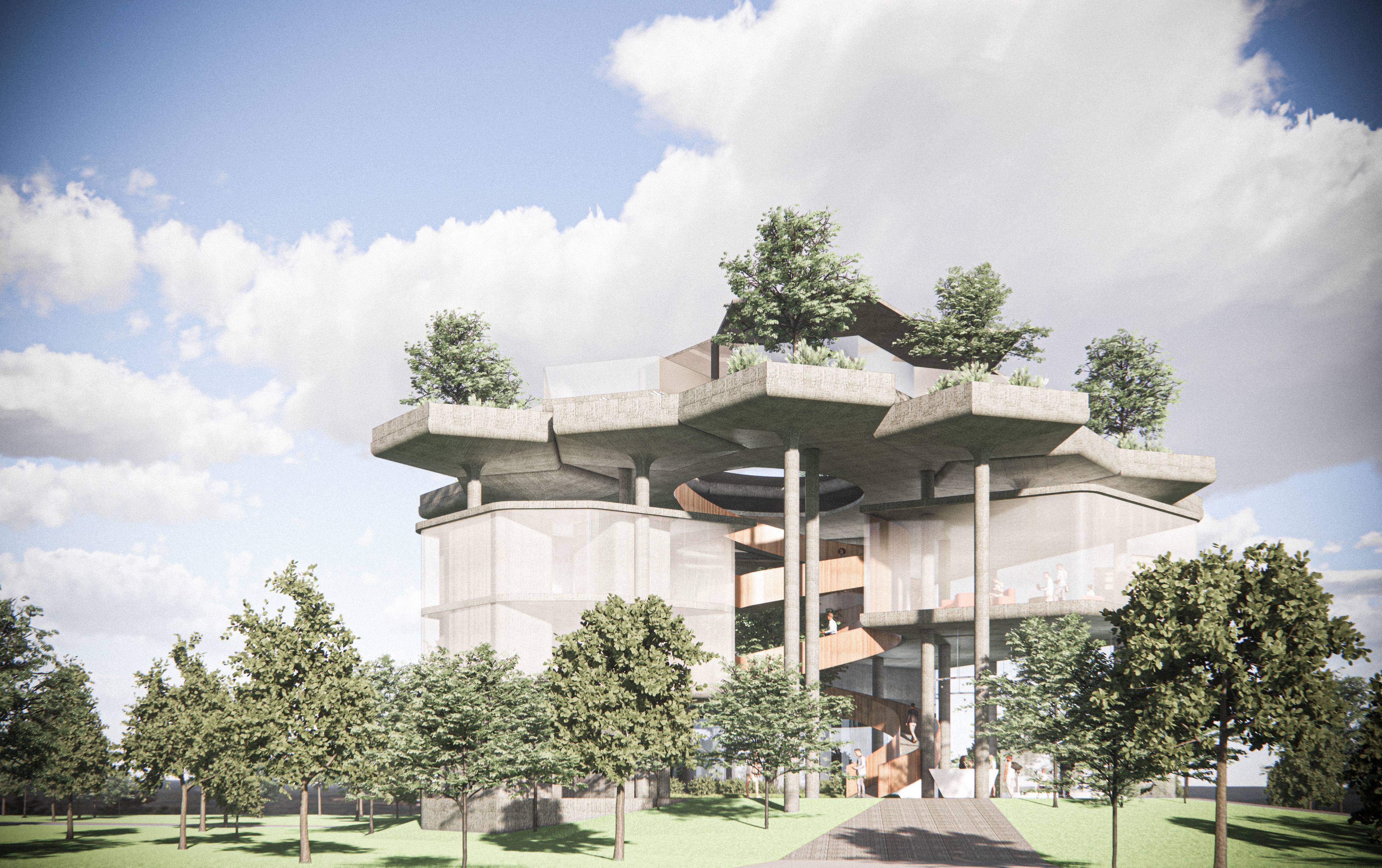 SOLAR ENERGY EXHIBITION CONCEPTUAL ARCHITECTURE DESIGN 3D model_1