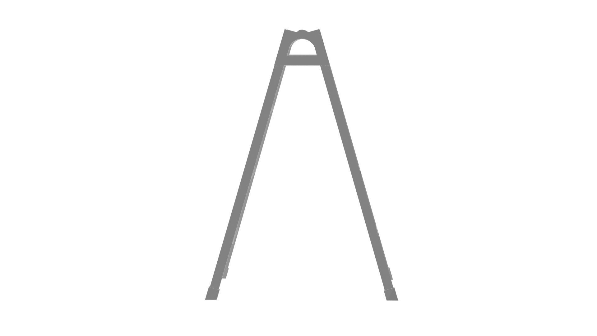 Industrial ladder Low-poly 3D model_6