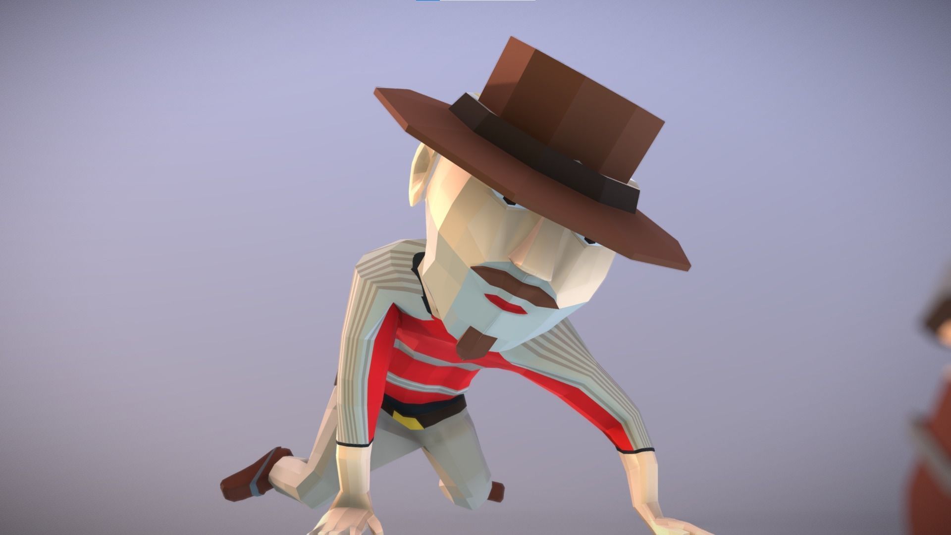 Wild West Outlaws - Character Pack Low-poly 3D model_5