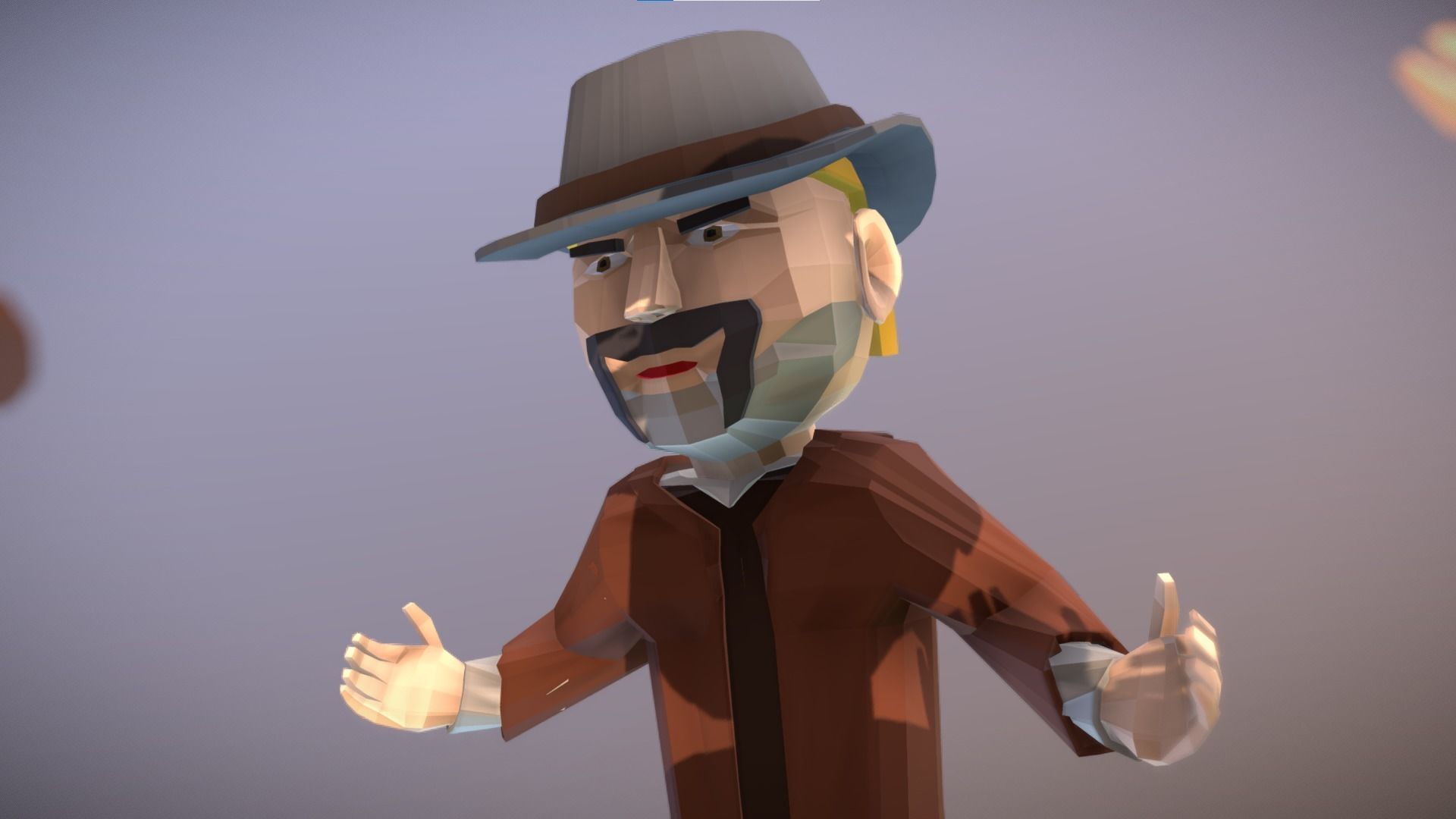 Wild West Outlaws - Character Pack Low-poly 3D model_8