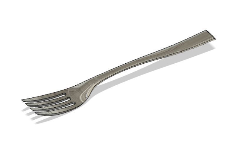 Fork modeling 3D model_8