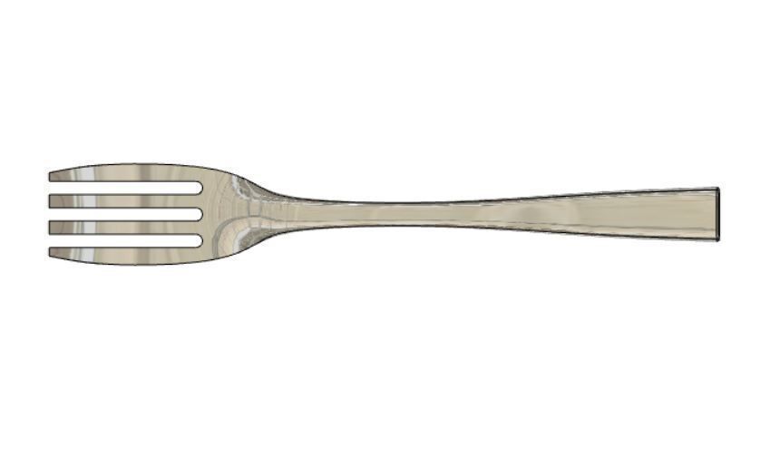 Fork modeling 3D model_7