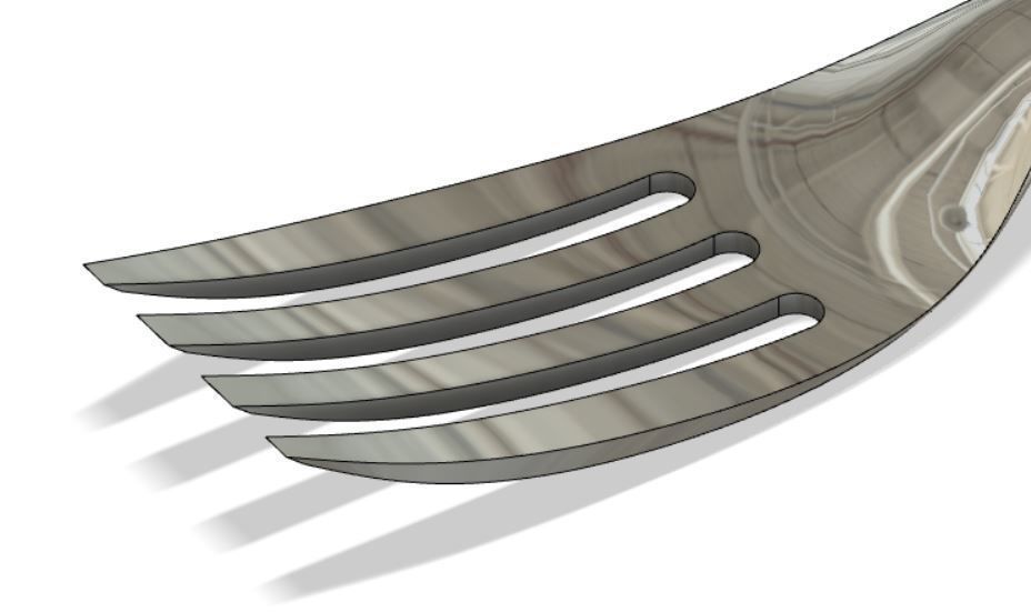 Fork modeling 3D model_3