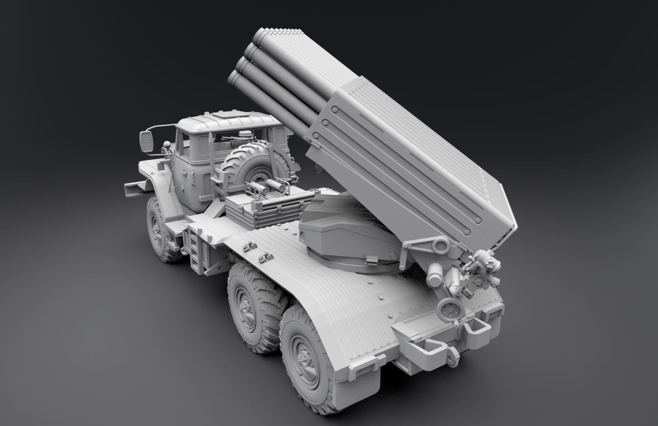 BM21 Grad Scale model 3D print model_1
