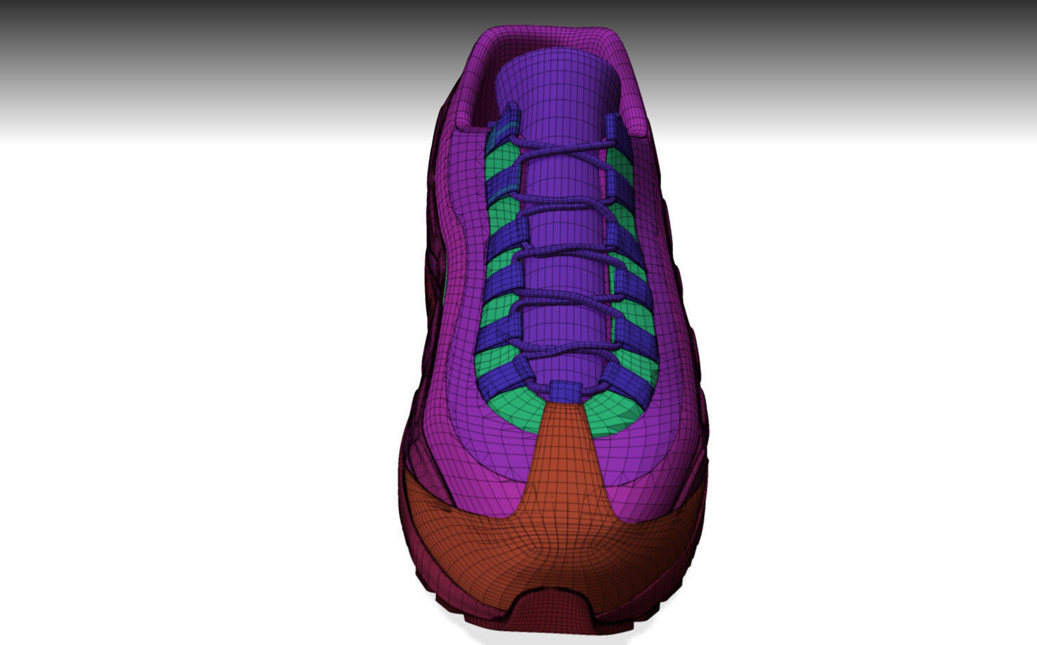 NIKE AIR MAX 95 SHOES PBR Low-poly 3D model_7
