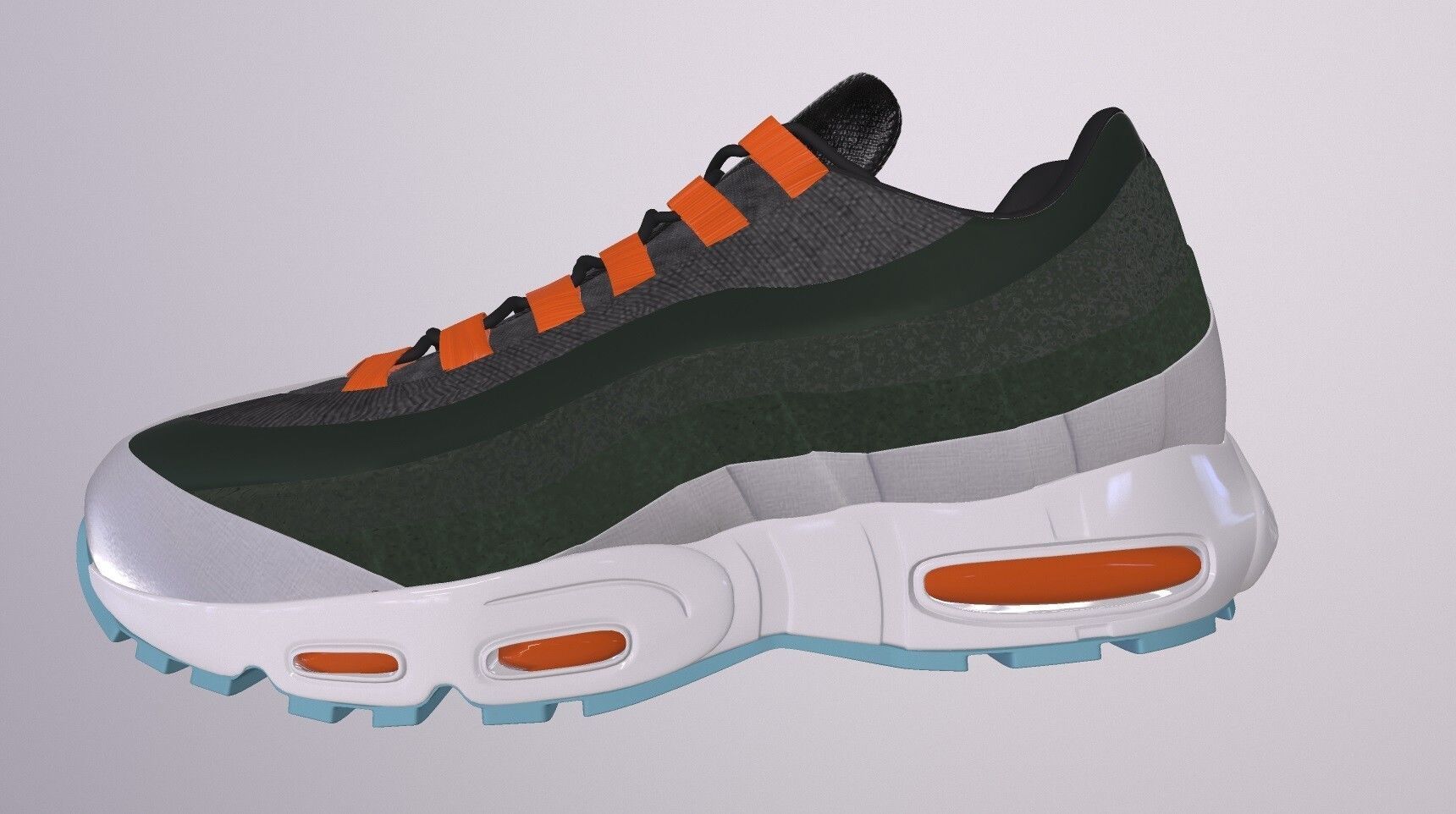 NIKE AIR MAX 95 SHOES PBR Low-poly 3D model_2