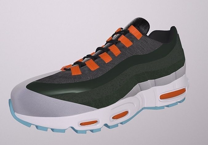 NIKE AIR MAX 95 SHOES PBR Low-poly 3D model