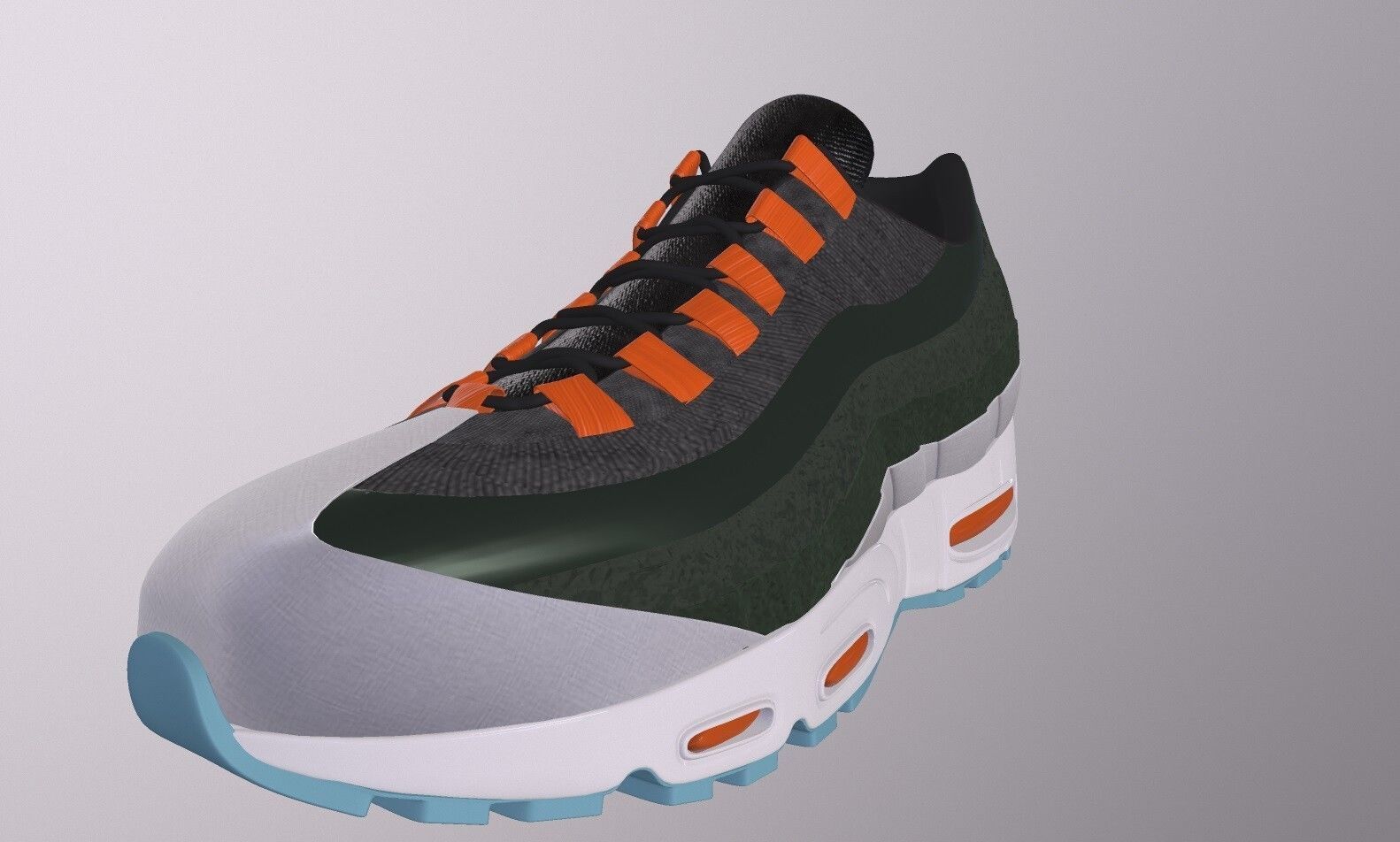 NIKE AIR MAX 95 SHOES PBR Low-poly 3D model_5