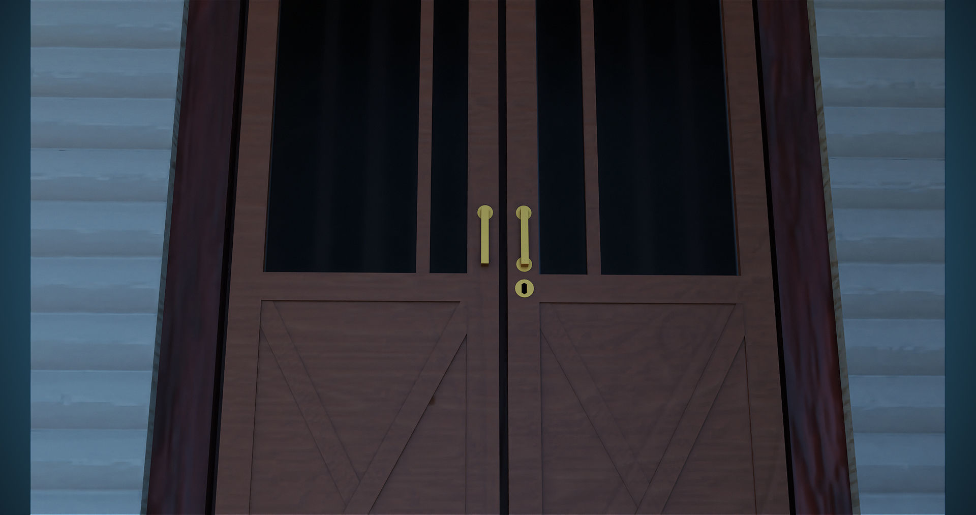 Family House PBR Unity UE Arnold V-Ray Textures Included Low-poly 3D model_6