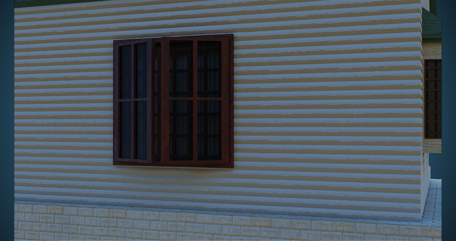 Family House PBR Unity UE Arnold V-Ray Textures Included Low-poly 3D model_9