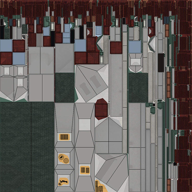 Family House PBR Unity UE Arnold V-Ray Textures Included Low-poly 3D model_26