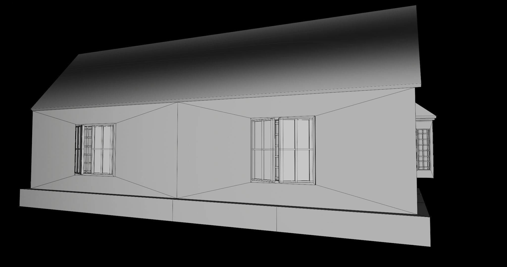 Family House PBR Unity UE Arnold V-Ray Textures Included Low-poly 3D model_19