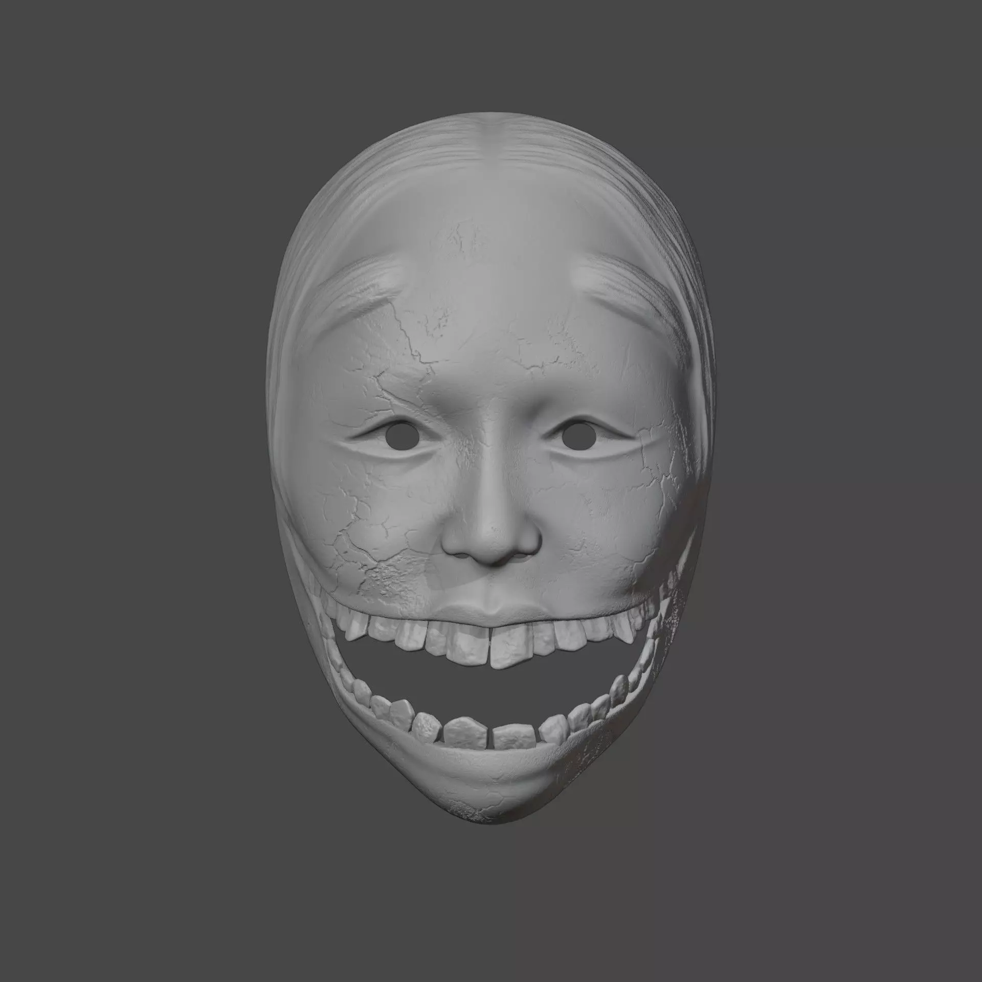 Ghostwire Tokyo Ko-Omote Mask Replica STL Printable 3D print model_0