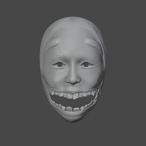 Ghostwire Tokyo Ko-Omote Mask Replica STL Printable 3D print model
