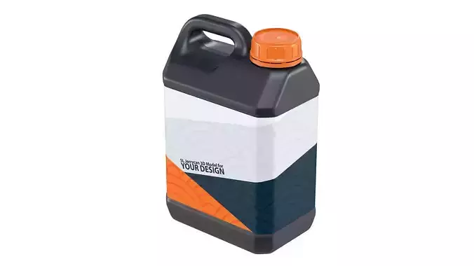 5L Plastic Jerrycan 3D model