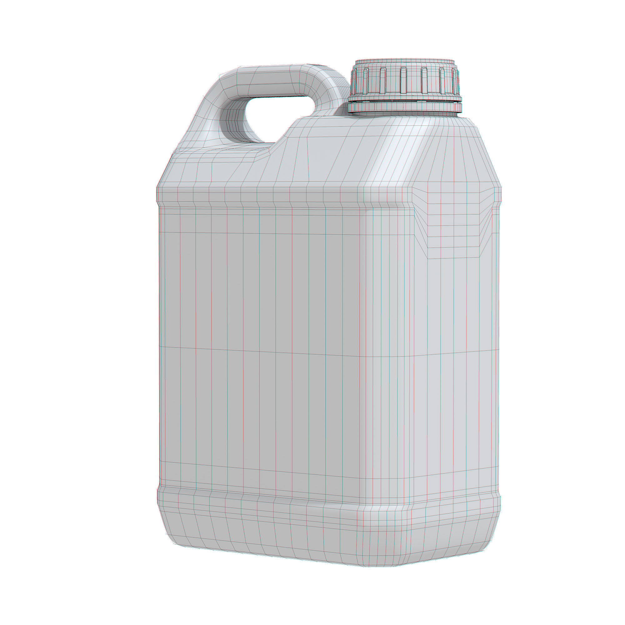 5L Plastic Jerrycan 3D model_9