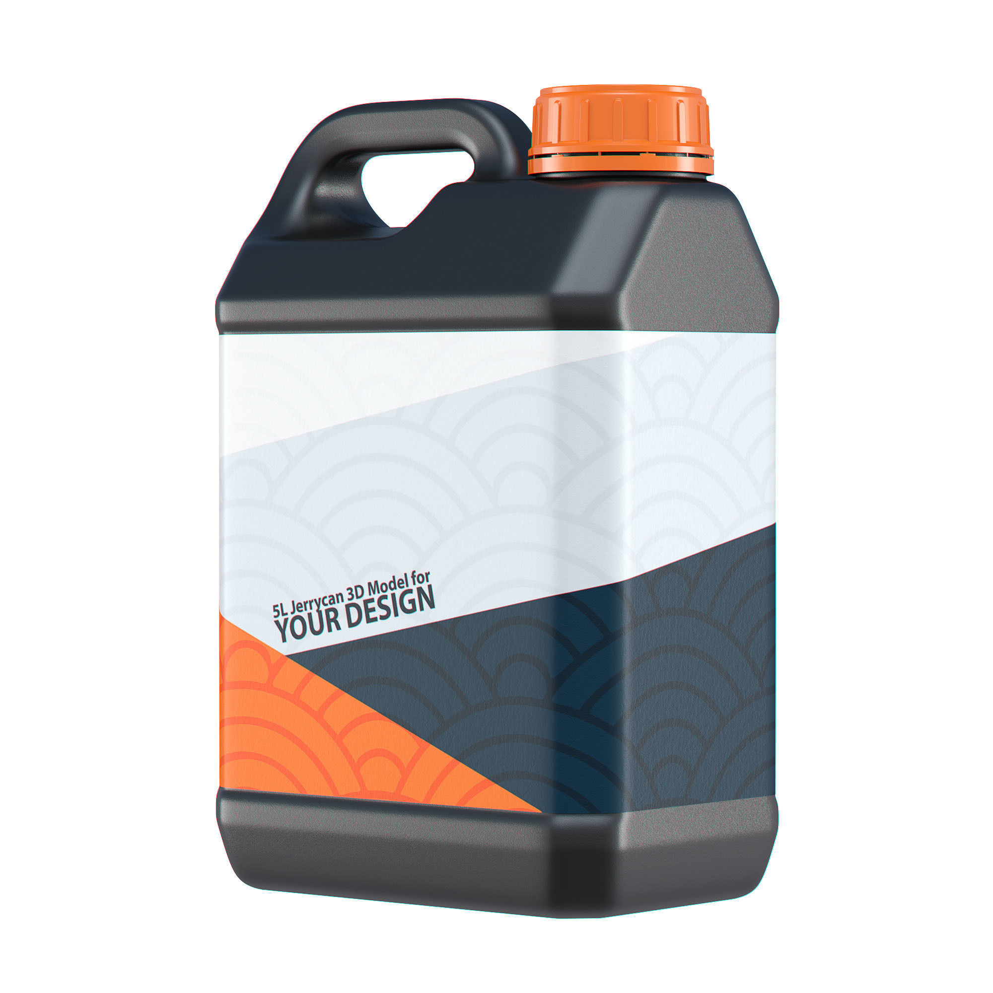 5L Plastic Jerrycan 3D model_2