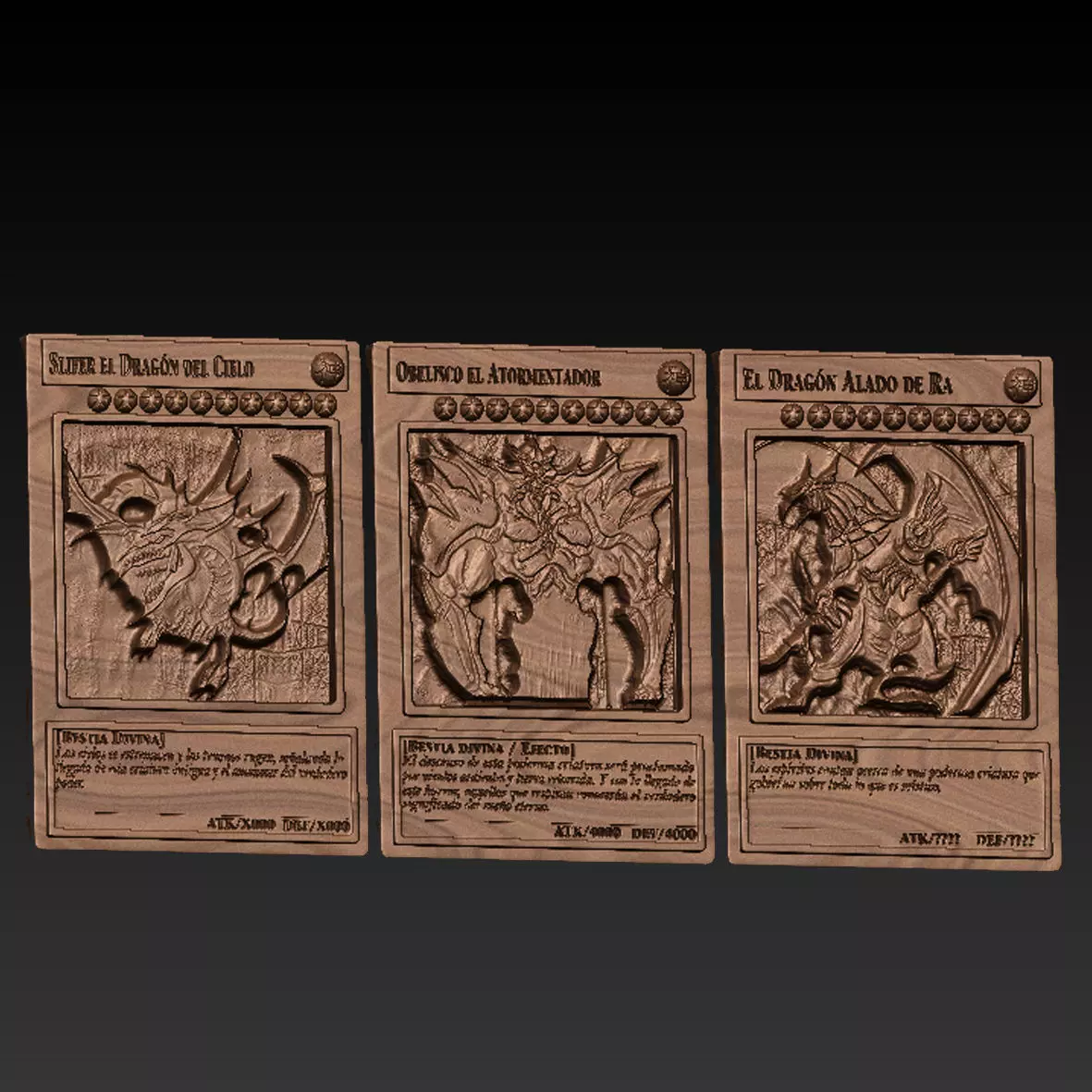 Cartas dioses egipcios yugioh Egyptian God Cards Yu-Gi-Oh 3D print model_0