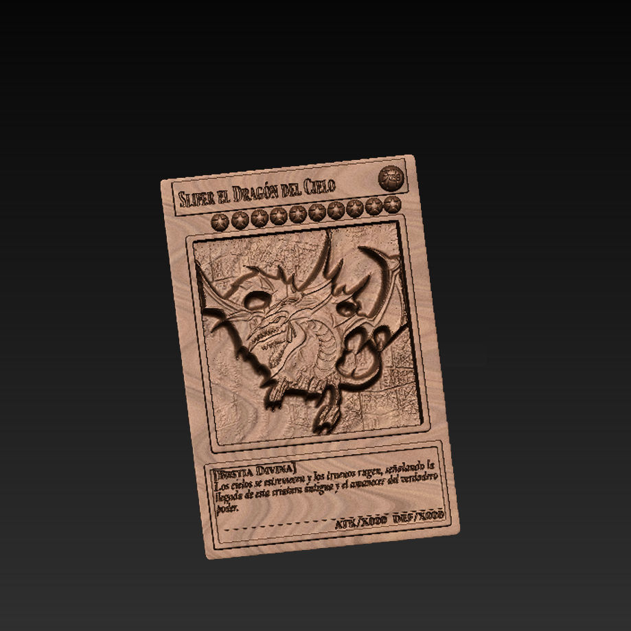 Cartas dioses egipcios yugioh Egyptian God Cards Yu-Gi-Oh 3D print model_2