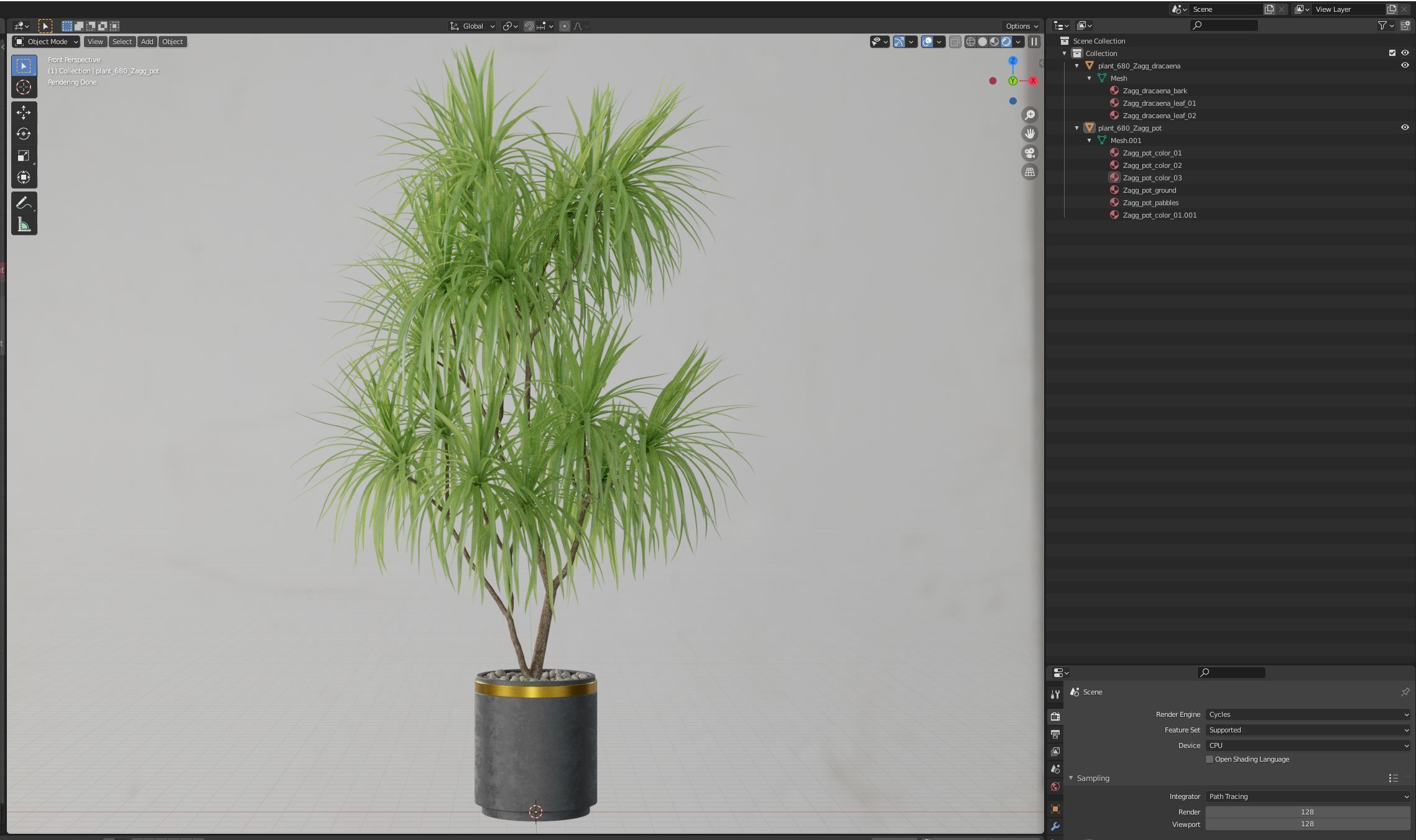 Plants collection 680 3D model_5