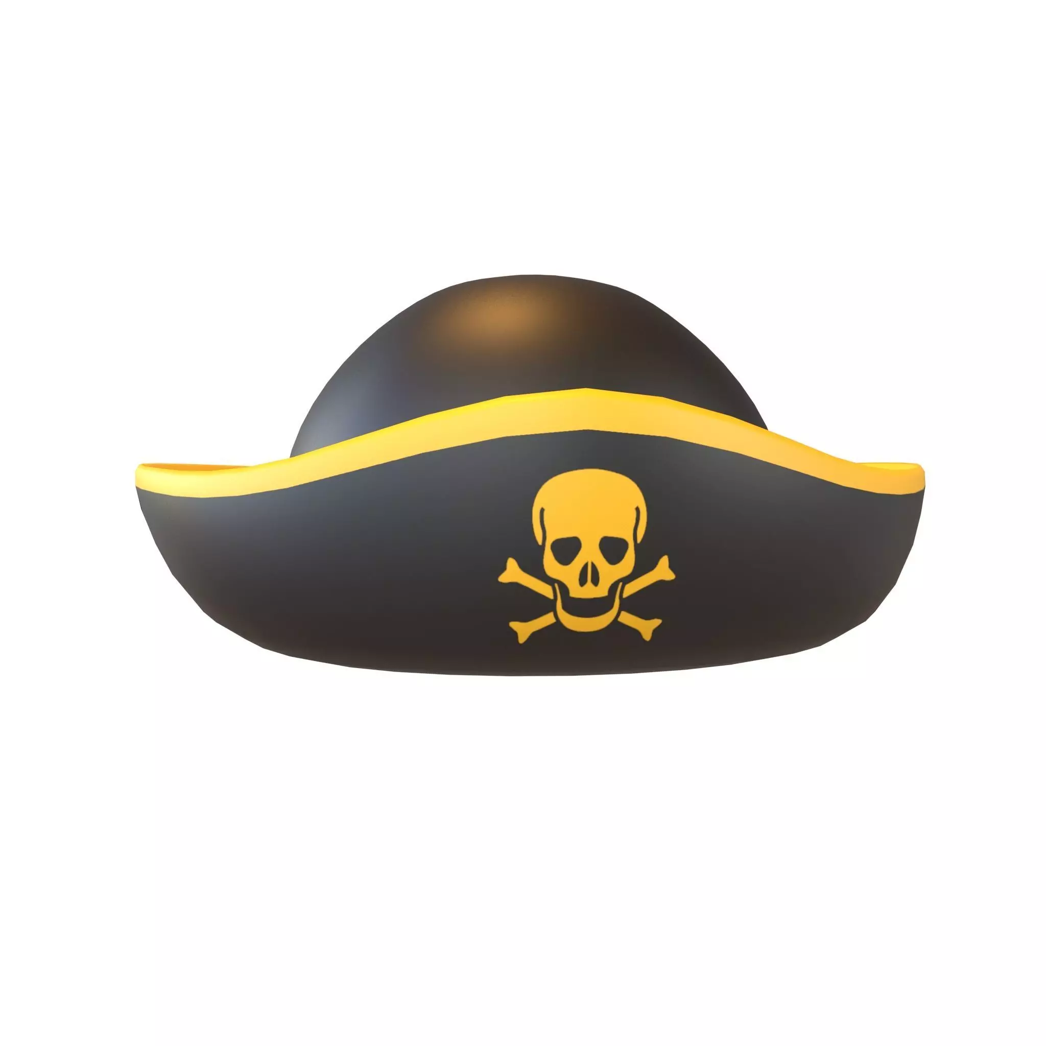 Pirate Hat V1 002 Low-poly 3D model_0