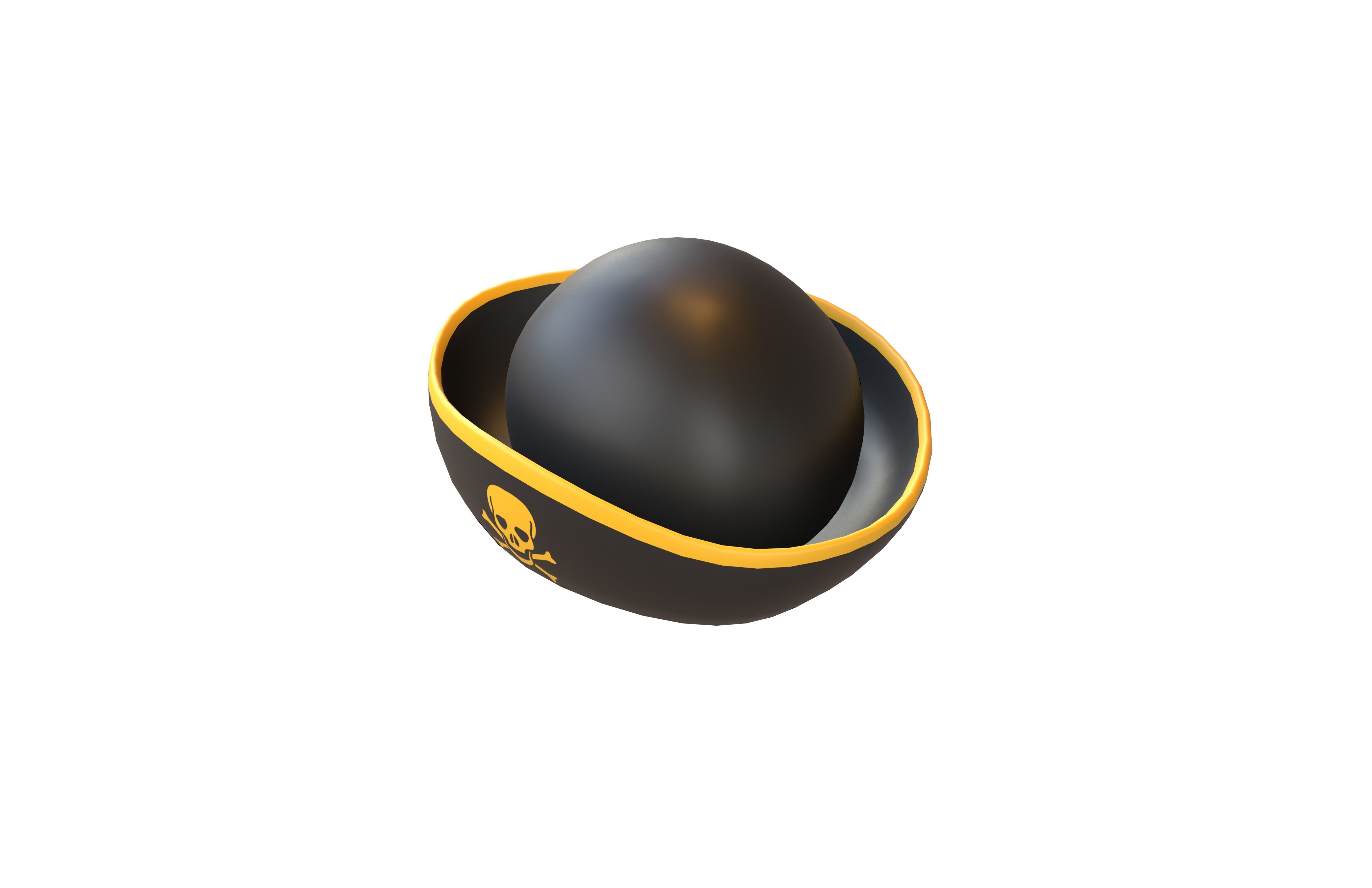 Pirate Hat V1 002 Low-poly 3D model_2