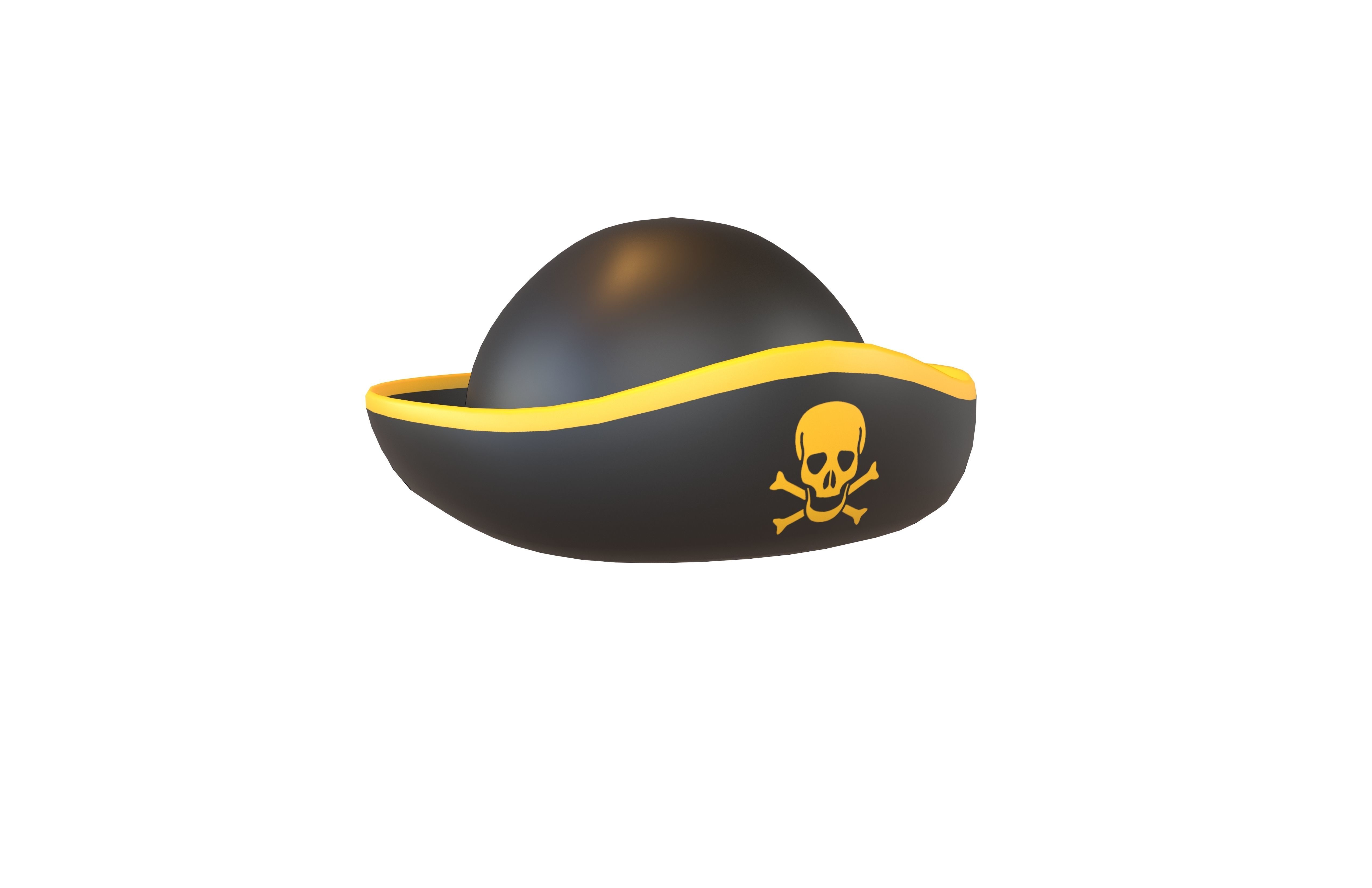 Pirate Hat V1 002 Low-poly 3D model_1
