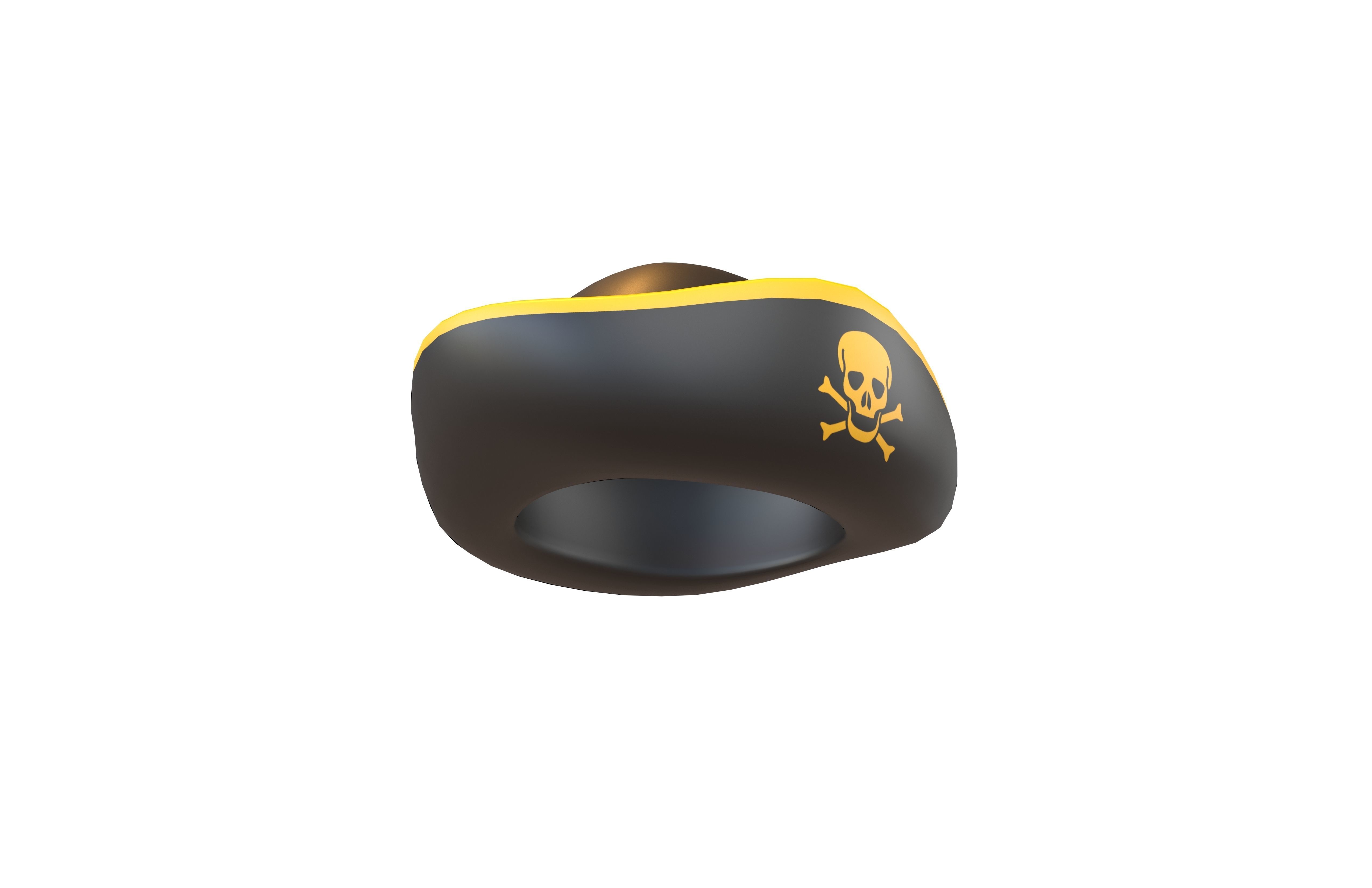 Pirate Hat V1 002 Low-poly 3D model_3