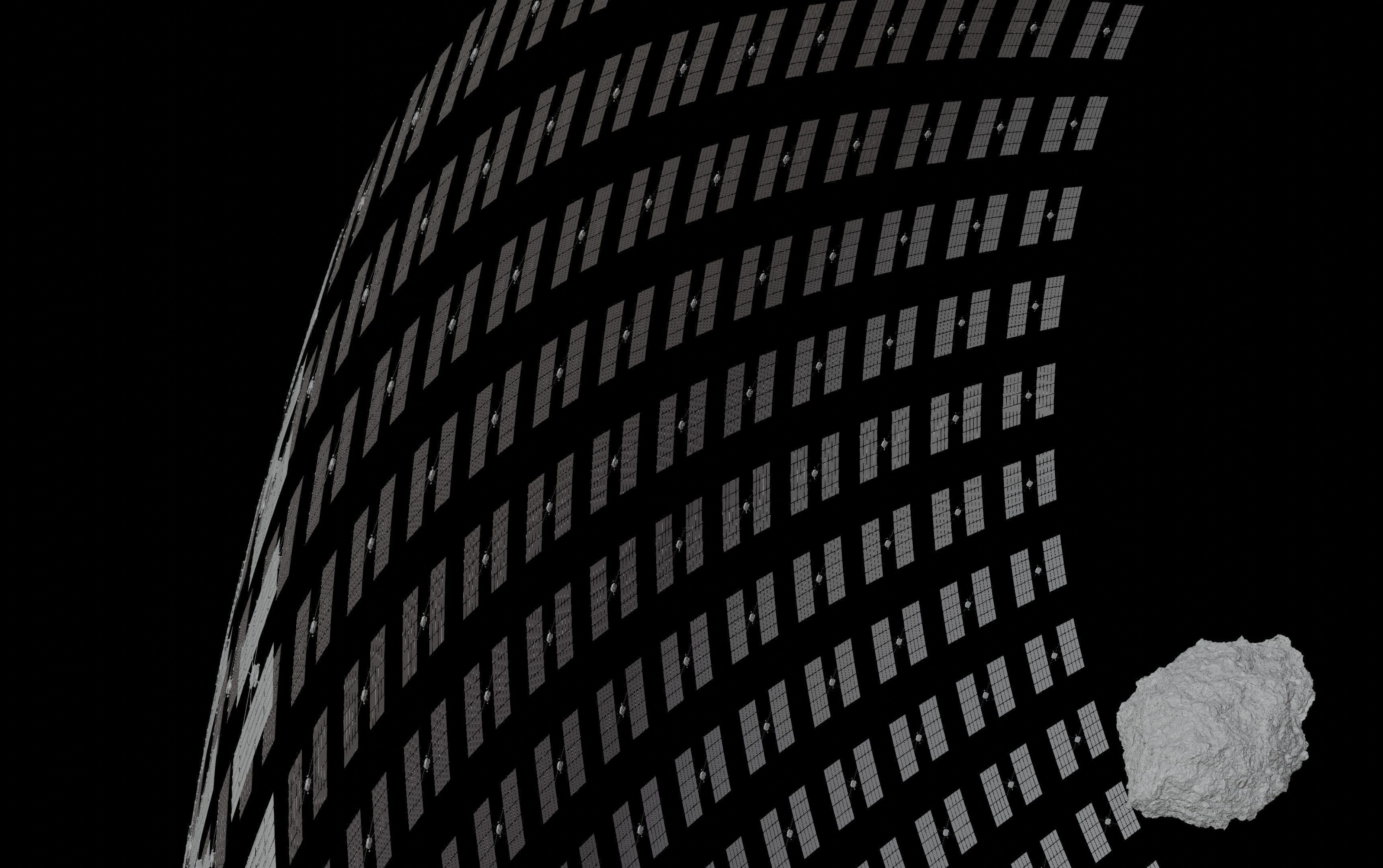 Asteroid smelting satellites 3D model_36