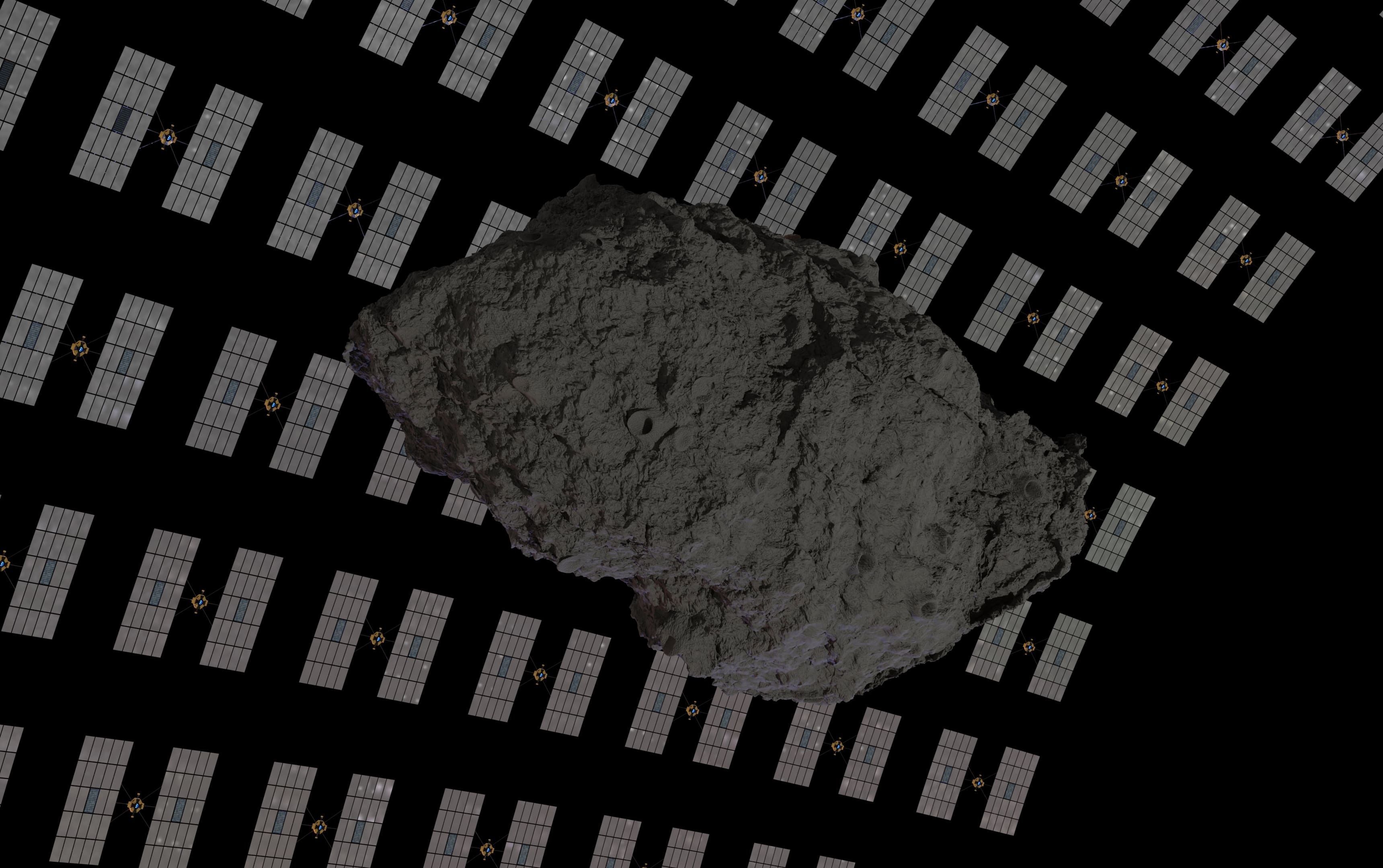 Asteroid smelting satellites 3D model_15