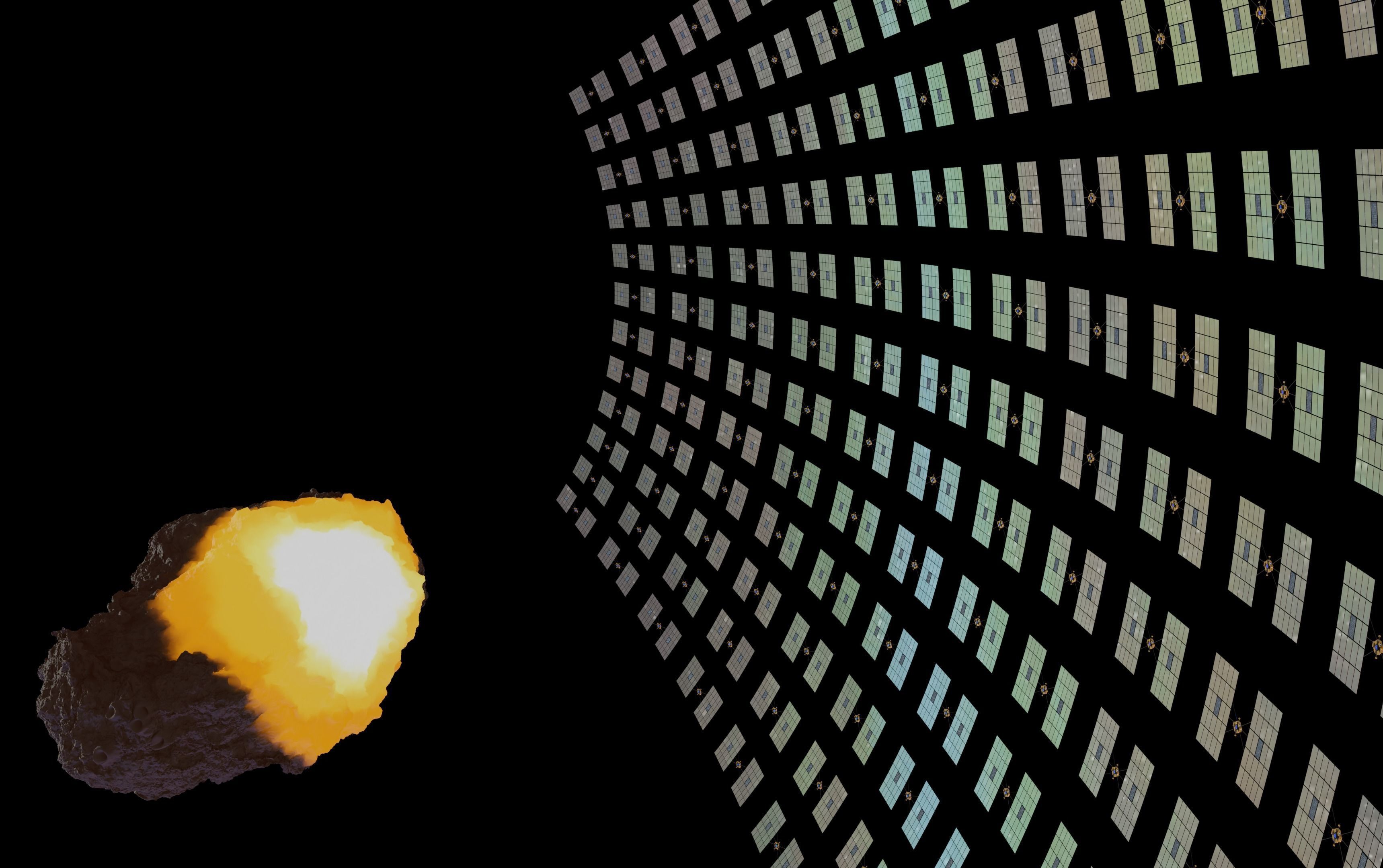 Asteroid smelting satellites 3D model_70