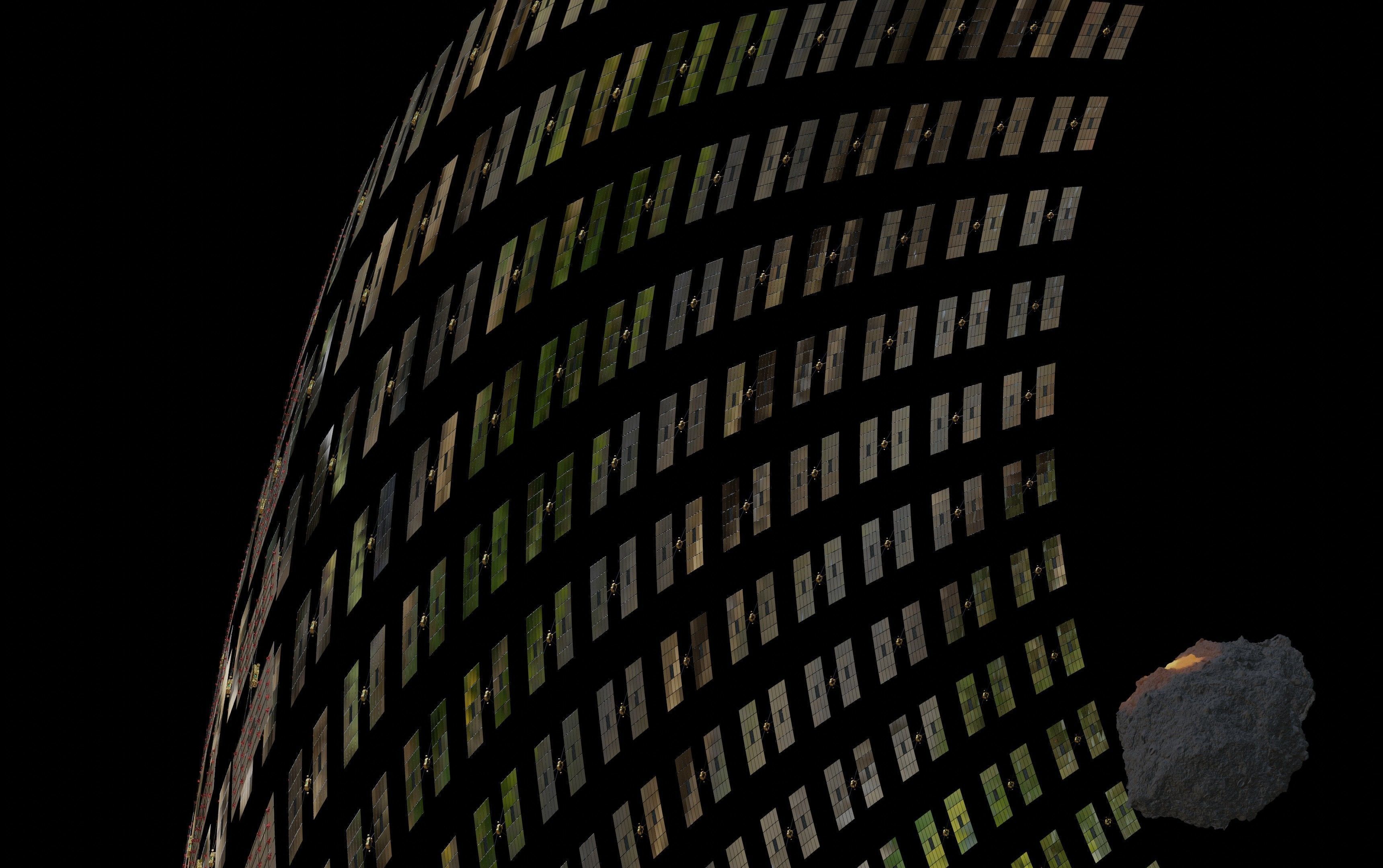 Asteroid smelting satellites 3D model_48