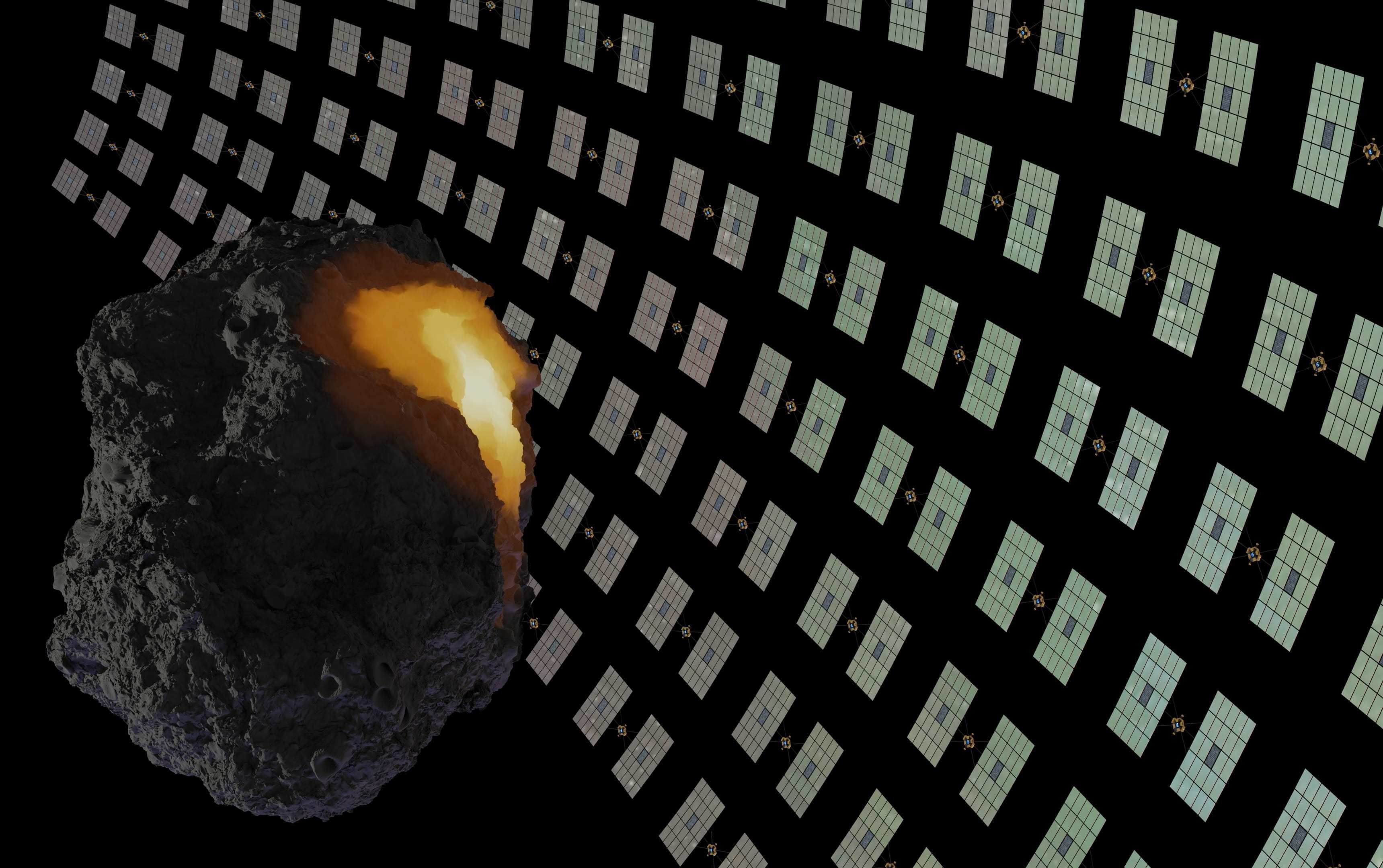 Asteroid smelting satellites 3D model_25