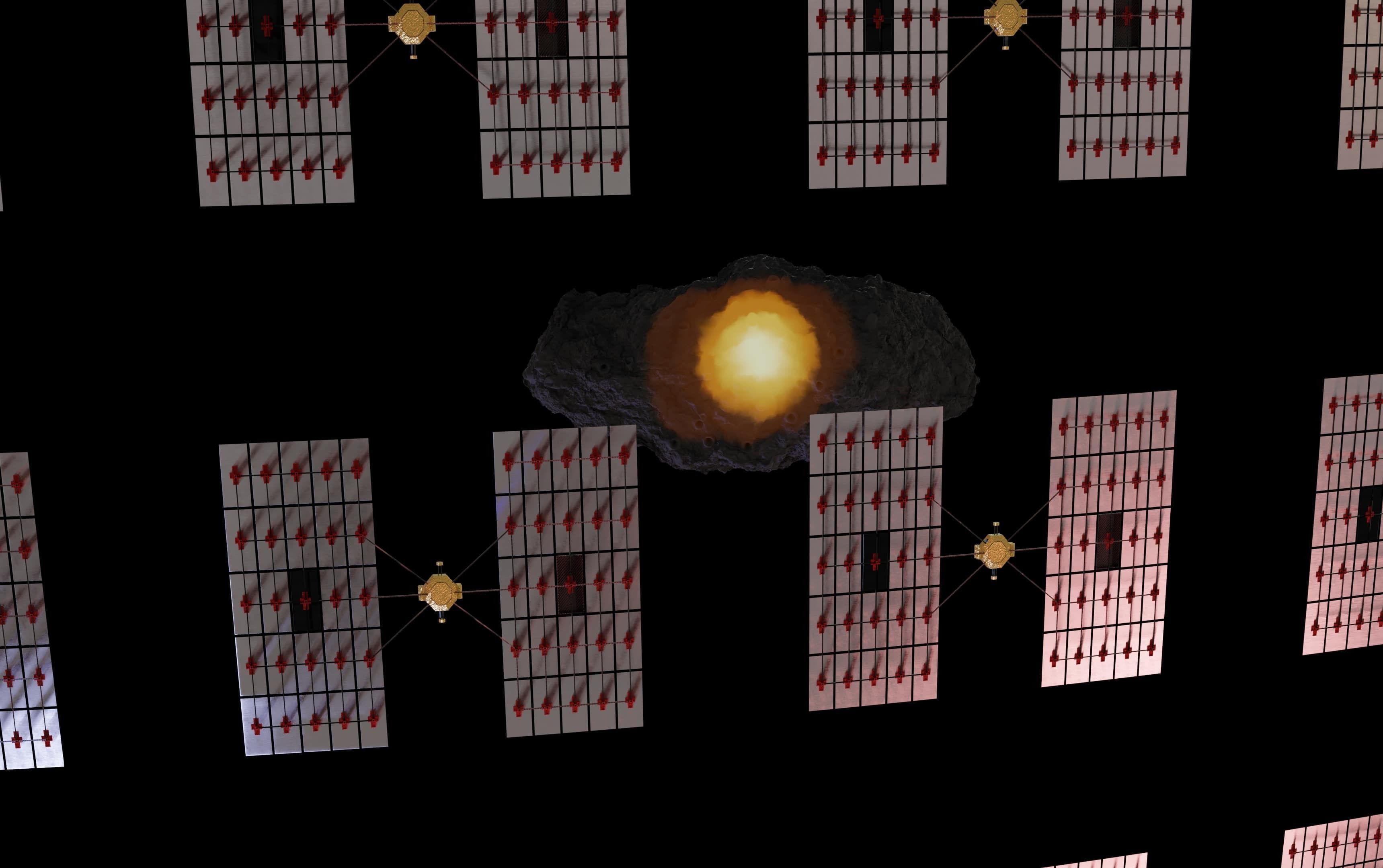 Asteroid smelting satellites 3D model_21