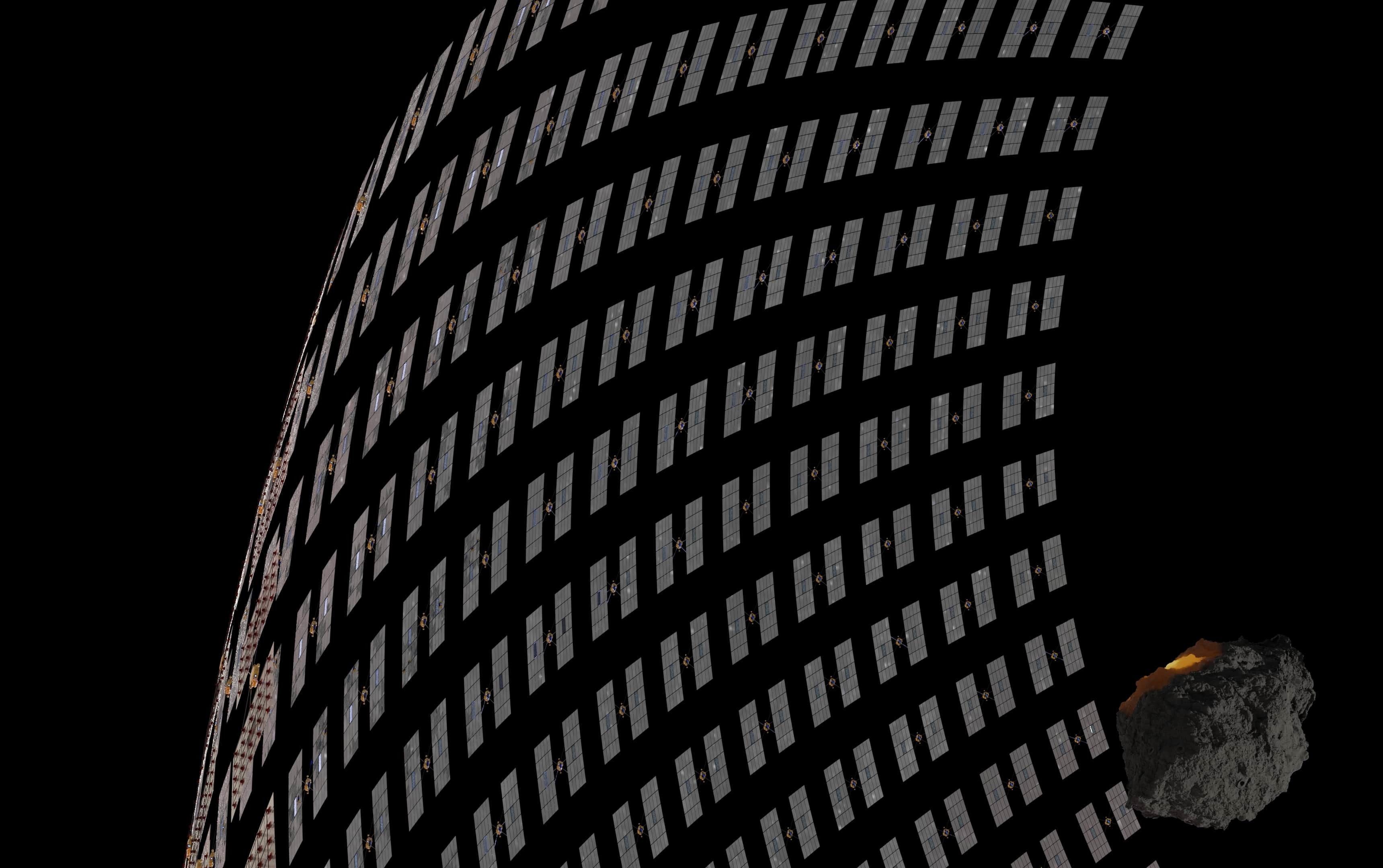 Asteroid smelting satellites 3D model_14