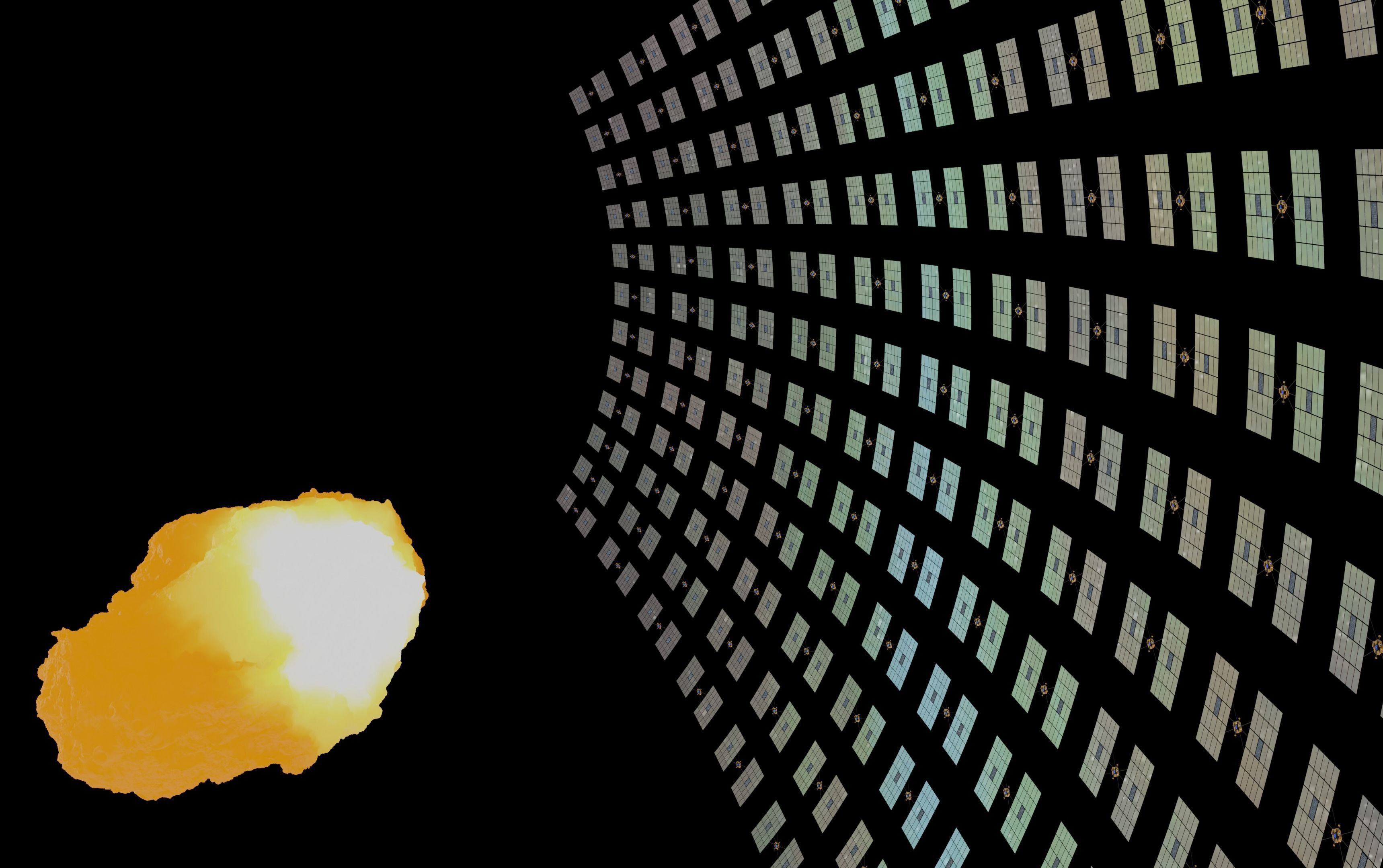 Asteroid smelting satellites 3D model_81