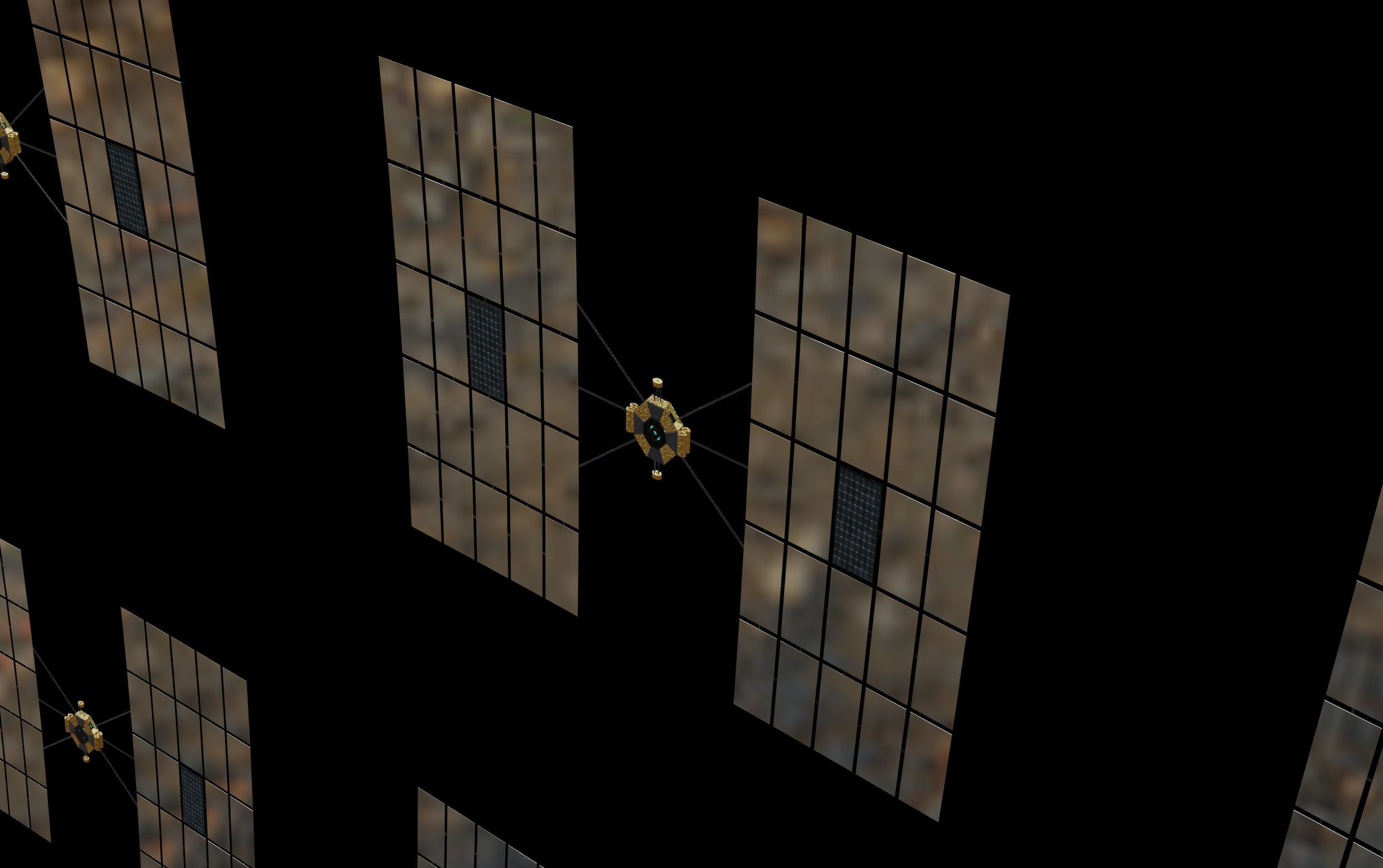 Asteroid smelting satellites 3D model_52