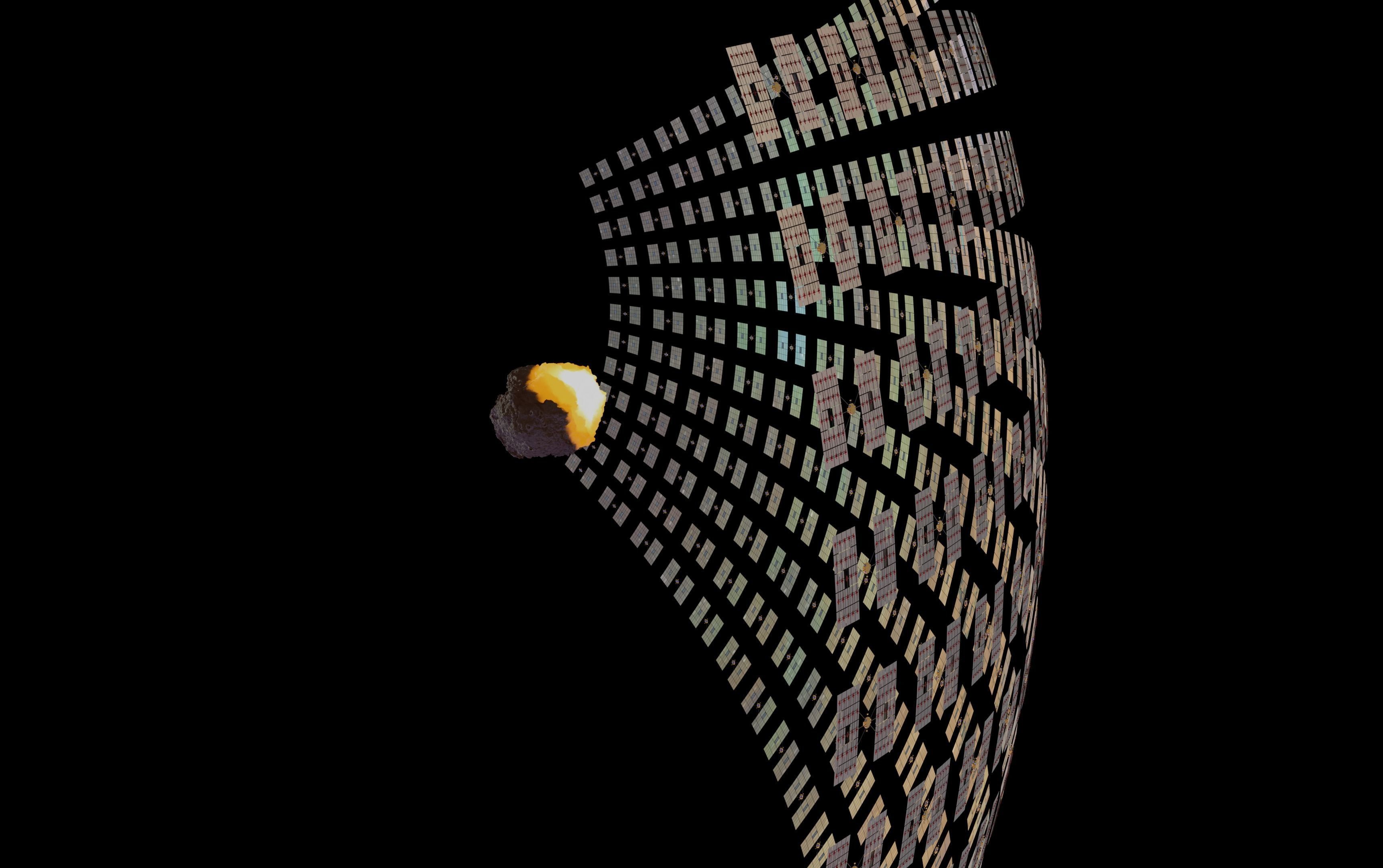 Asteroid smelting satellites 3D model_65