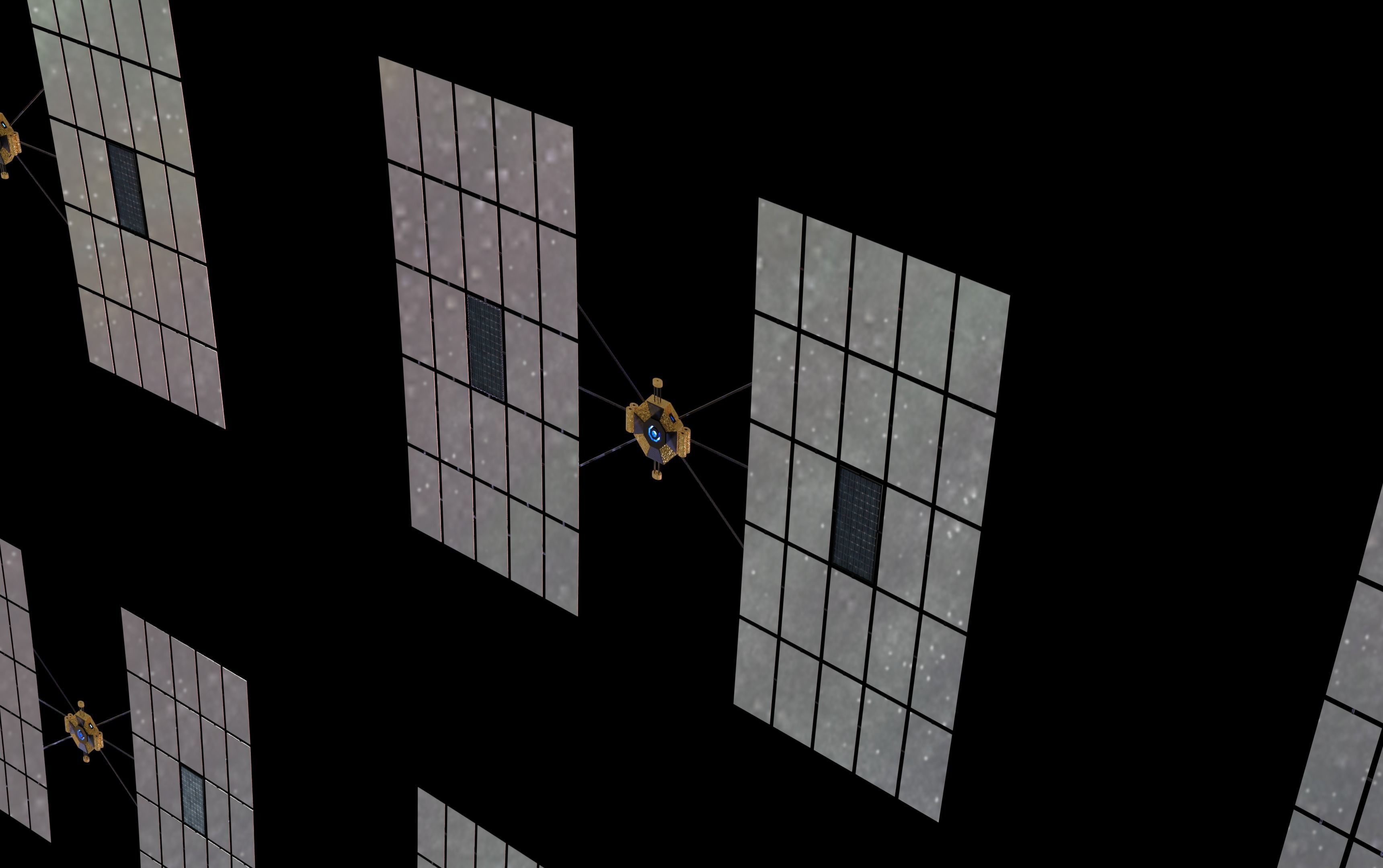 Asteroid smelting satellites 3D model_60