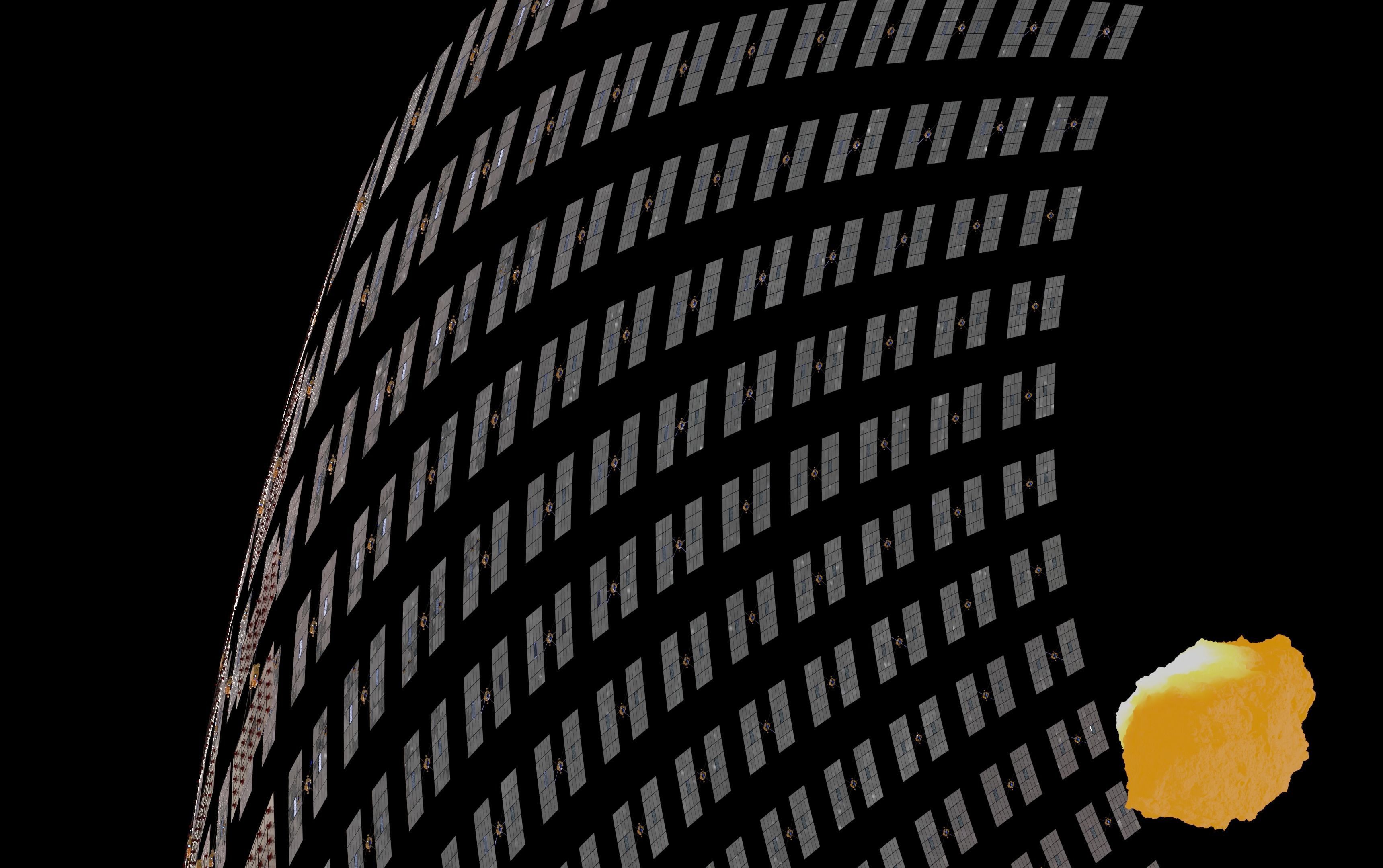 Asteroid smelting satellites 3D model_76