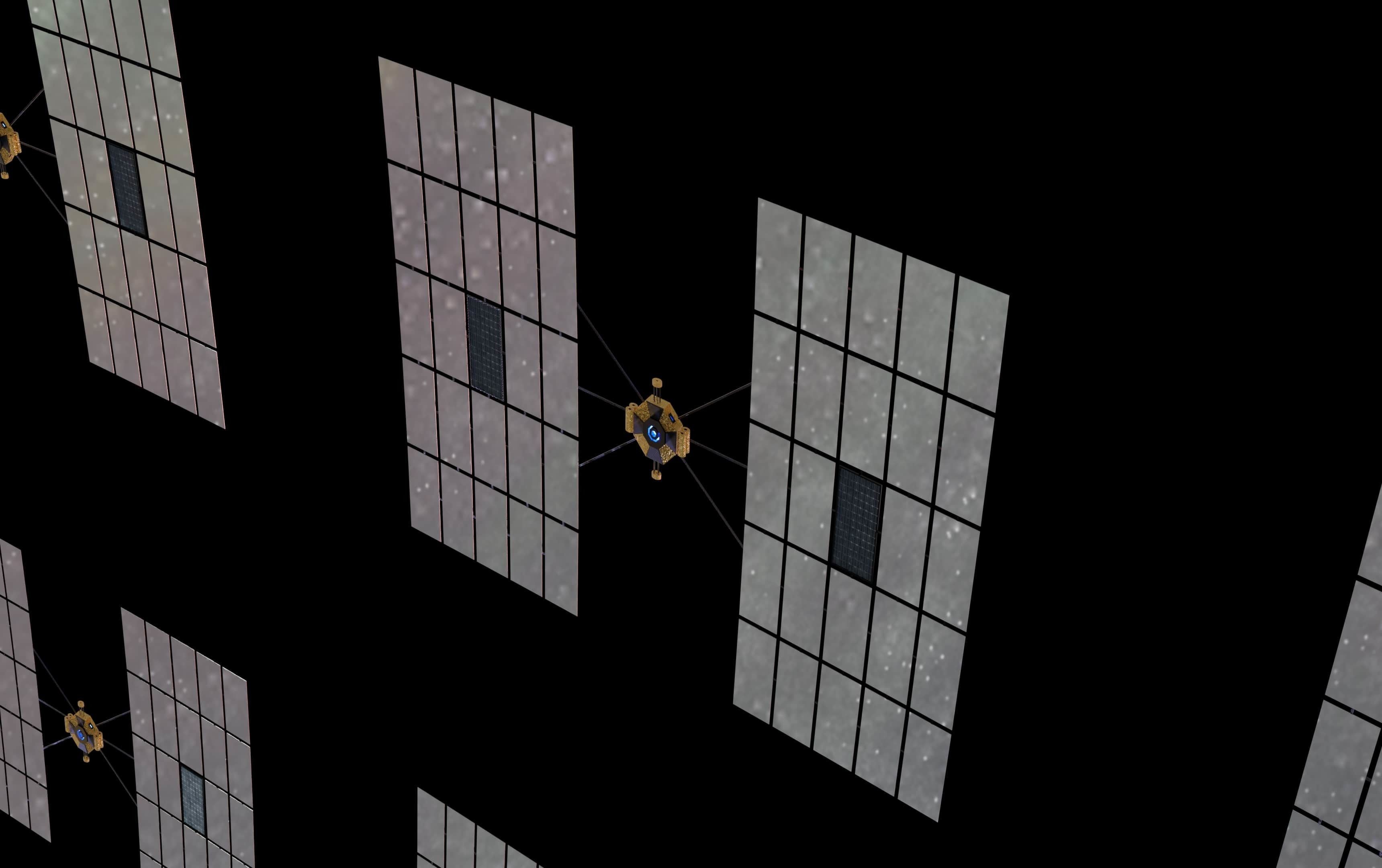 Asteroid smelting satellites 3D model_23