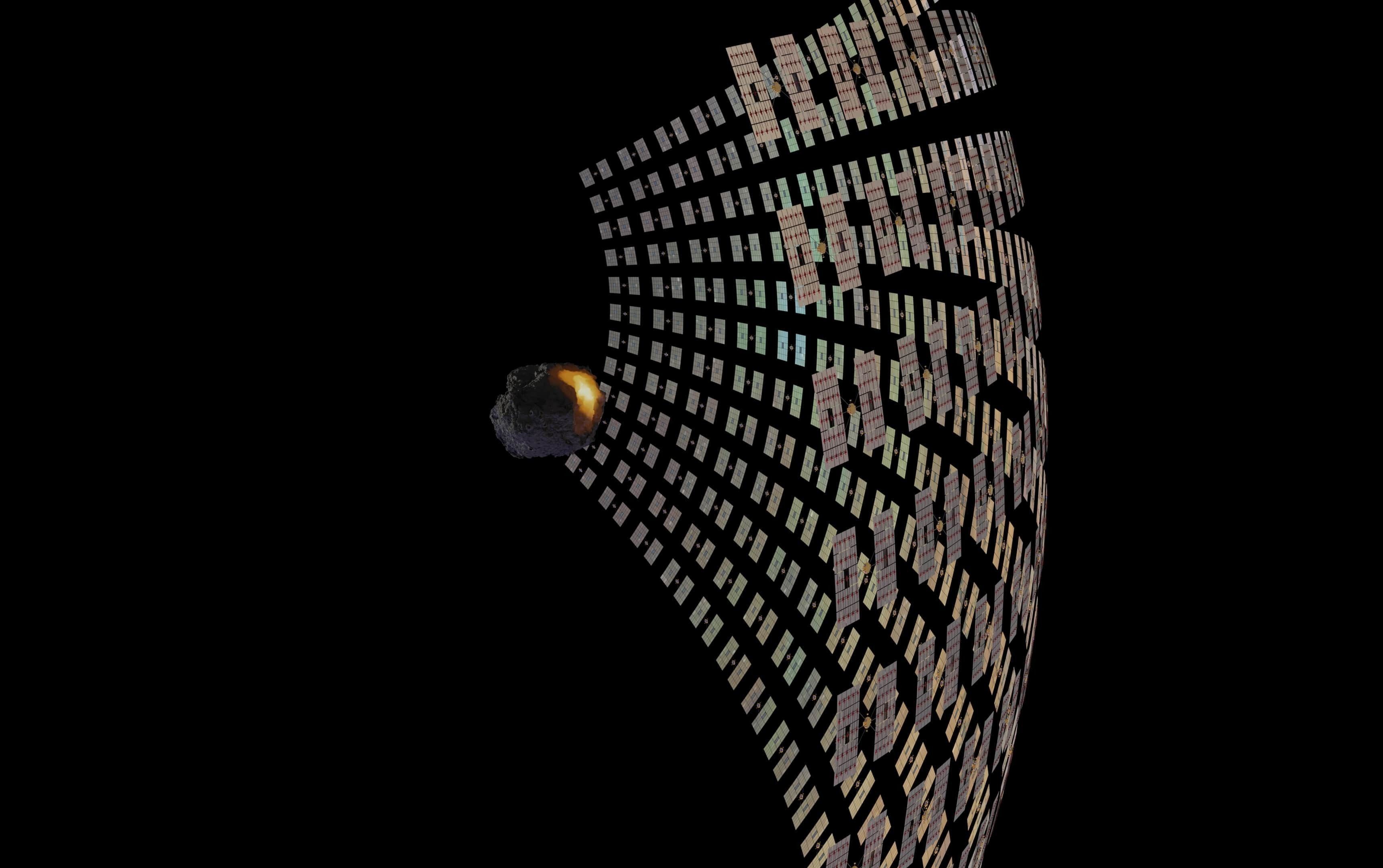 Asteroid smelting satellites 3D model_19