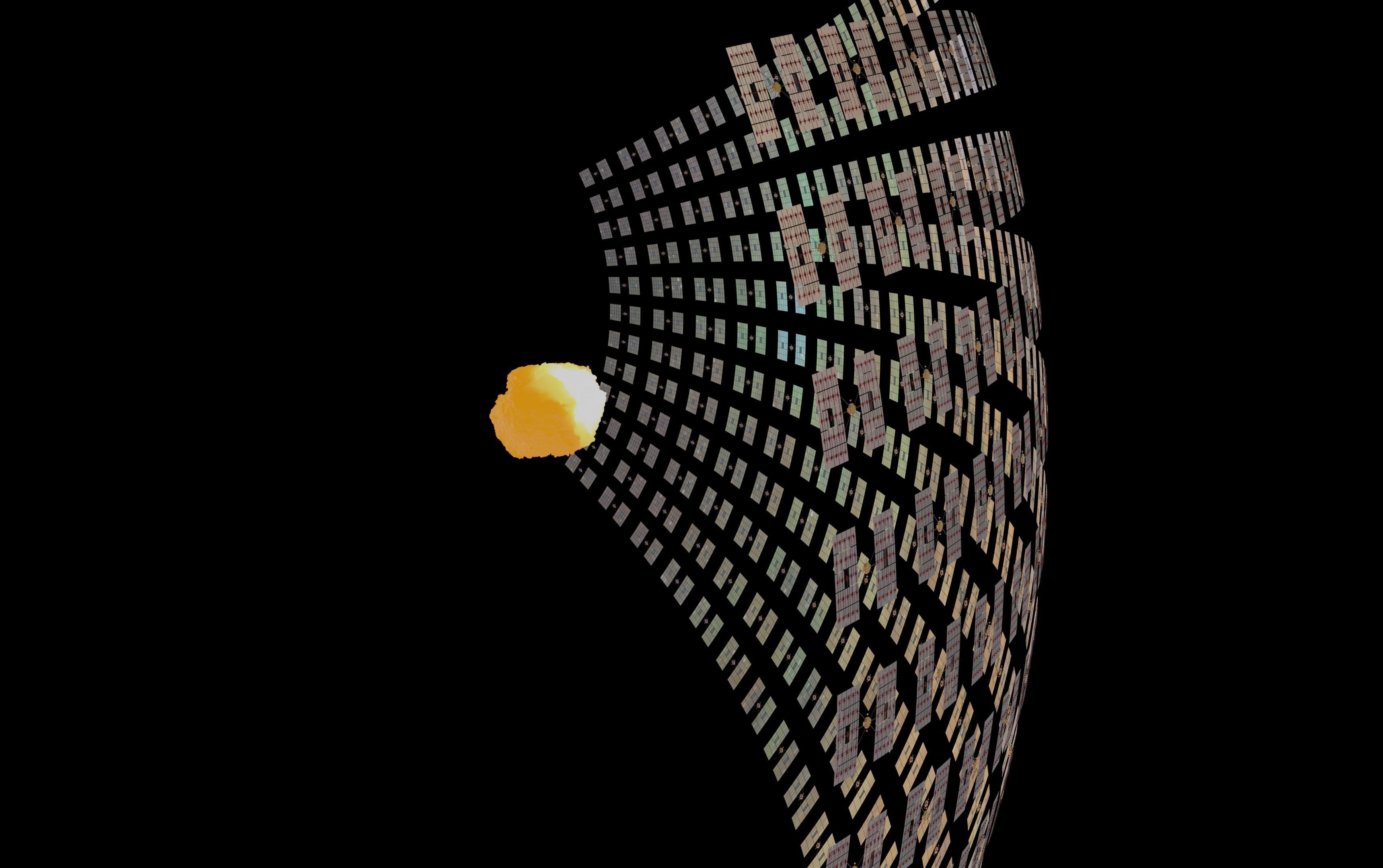 Asteroid smelting satellites 3D model_73